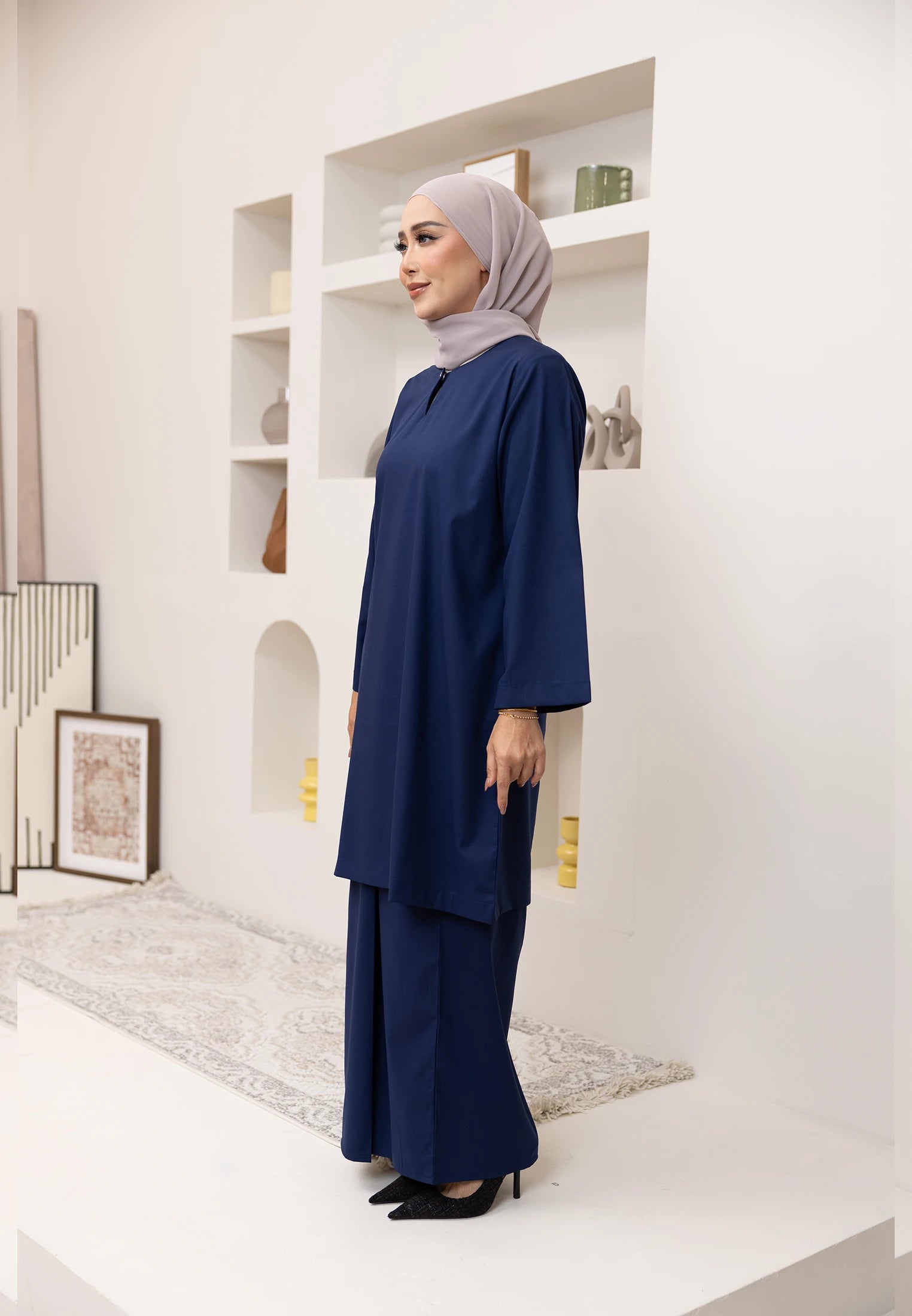 Nazeera Kurung Riau - Dark Blue (Women)