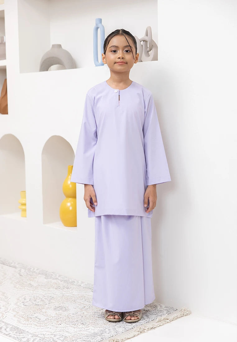 Nazeera Kurung Riau - Lilac (Kids)