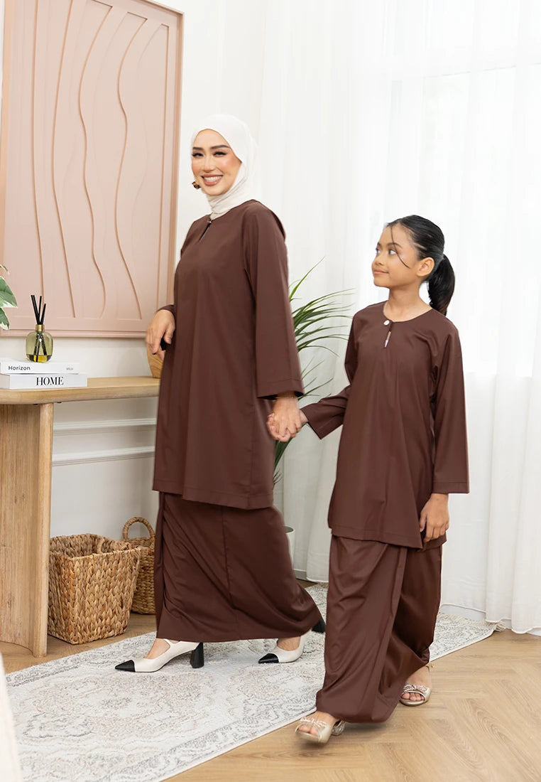 Nazeera Kurung Riau - Rich Brown (Kids)
