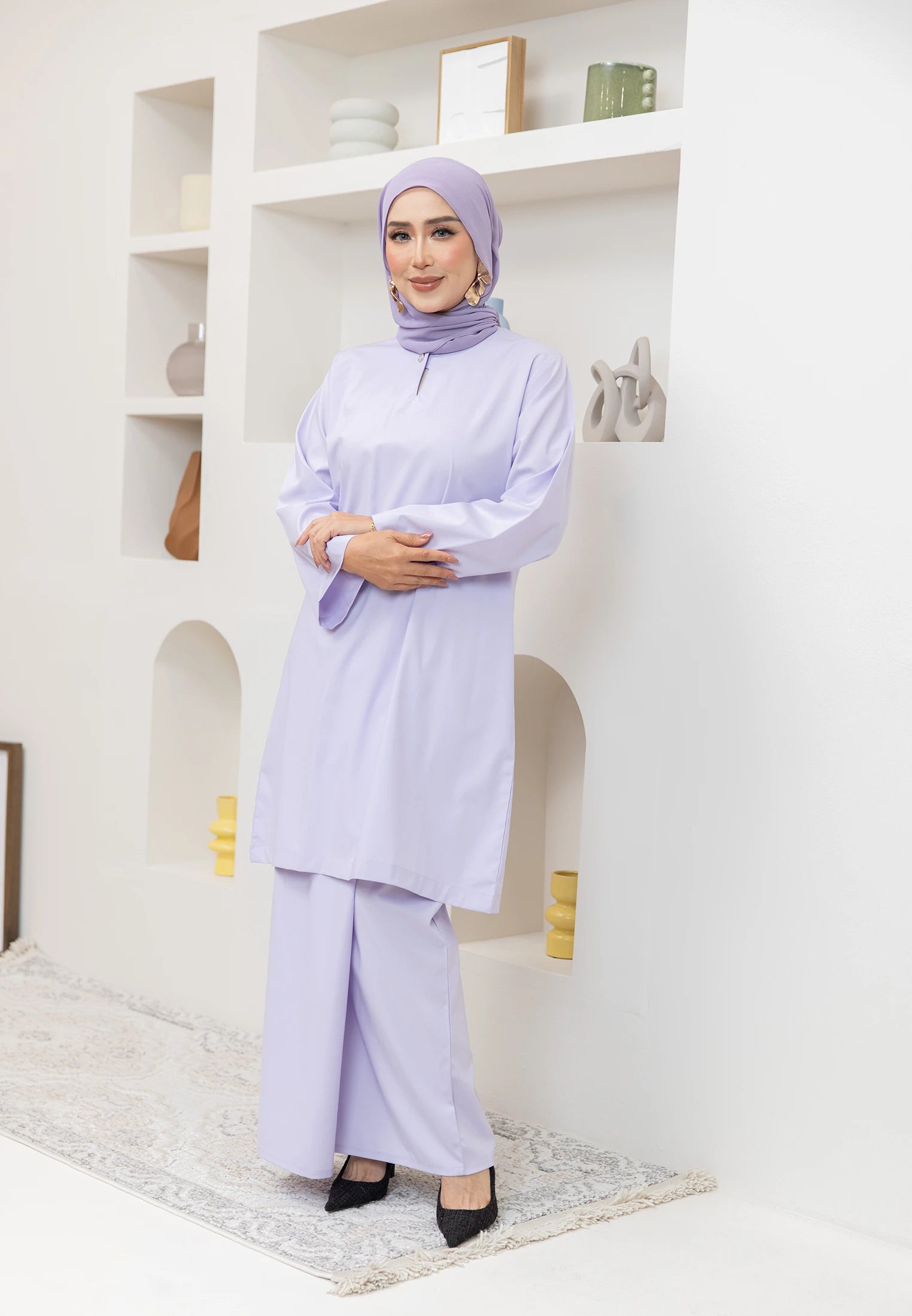 Nazeera Kurung Riau - Lilac (Women)