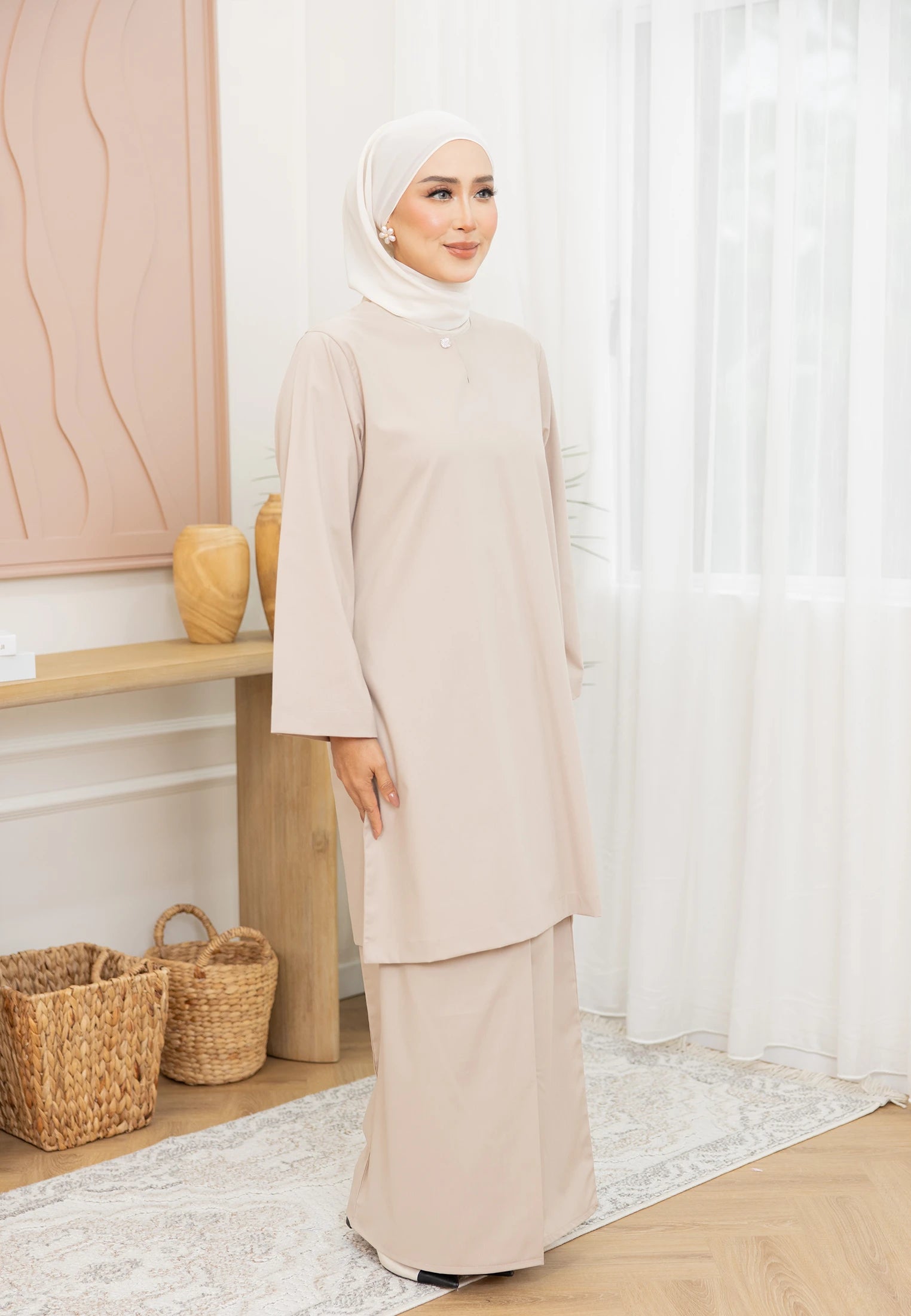 Nazeera Kurung Riau - Nude Champagne (Women)
