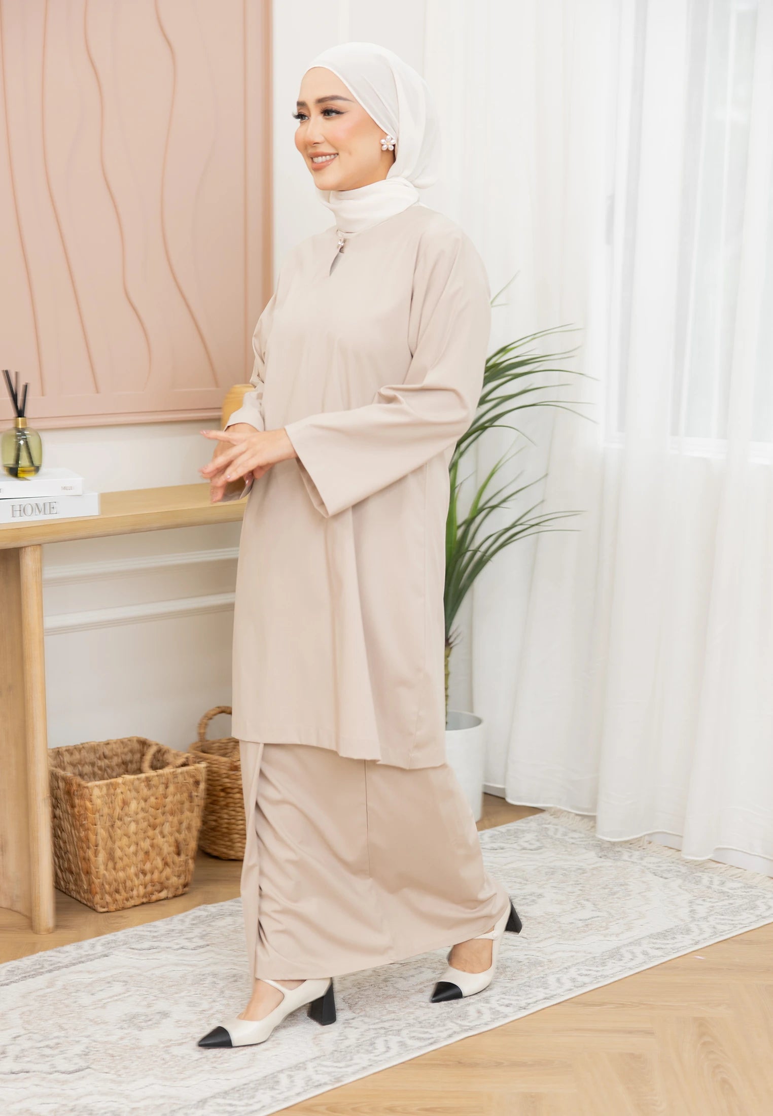 Nazeera Kurung Riau - Nude Champagne (Women)