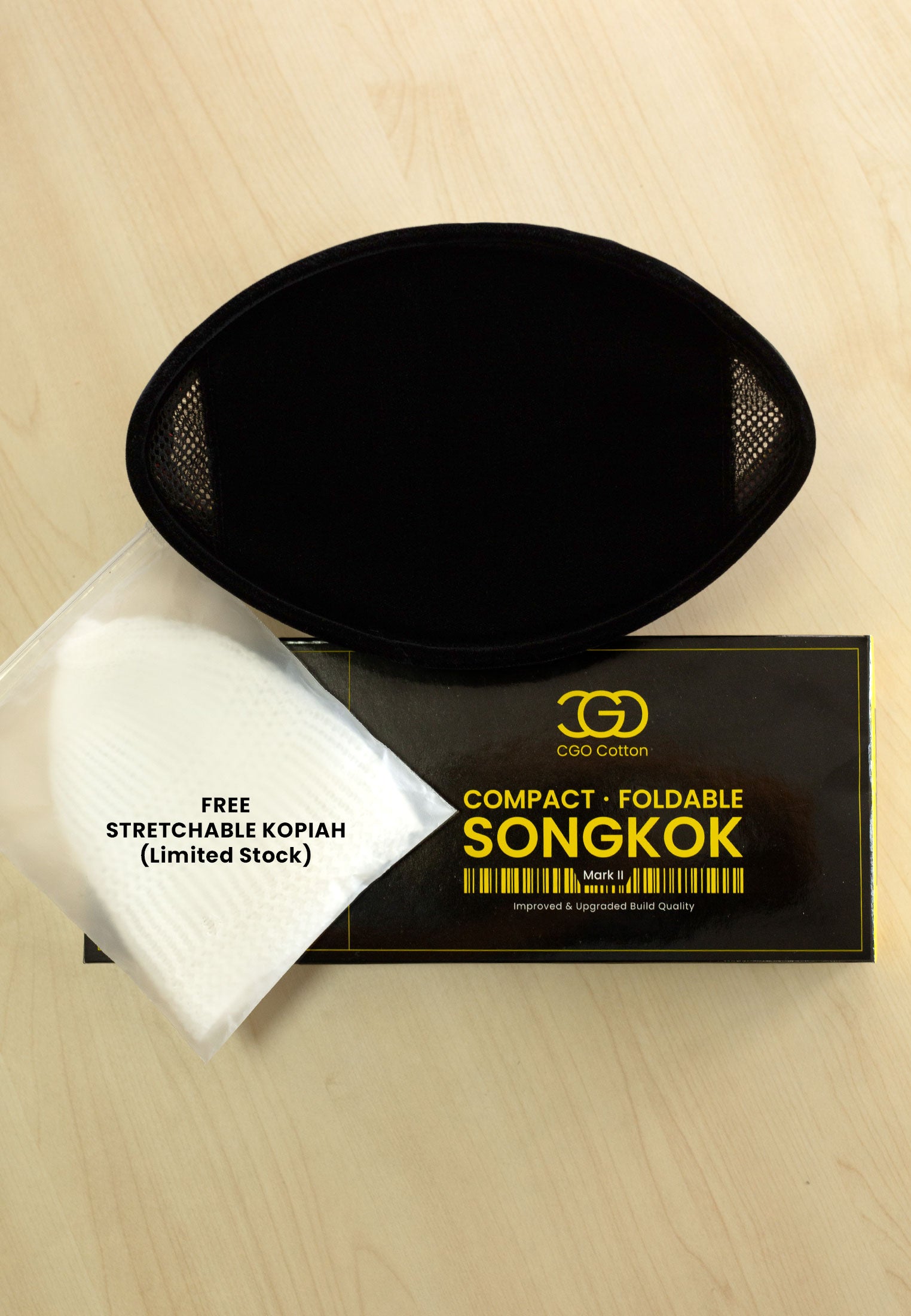 Songkok Lipat Baldu Tebal Mark II (Men)