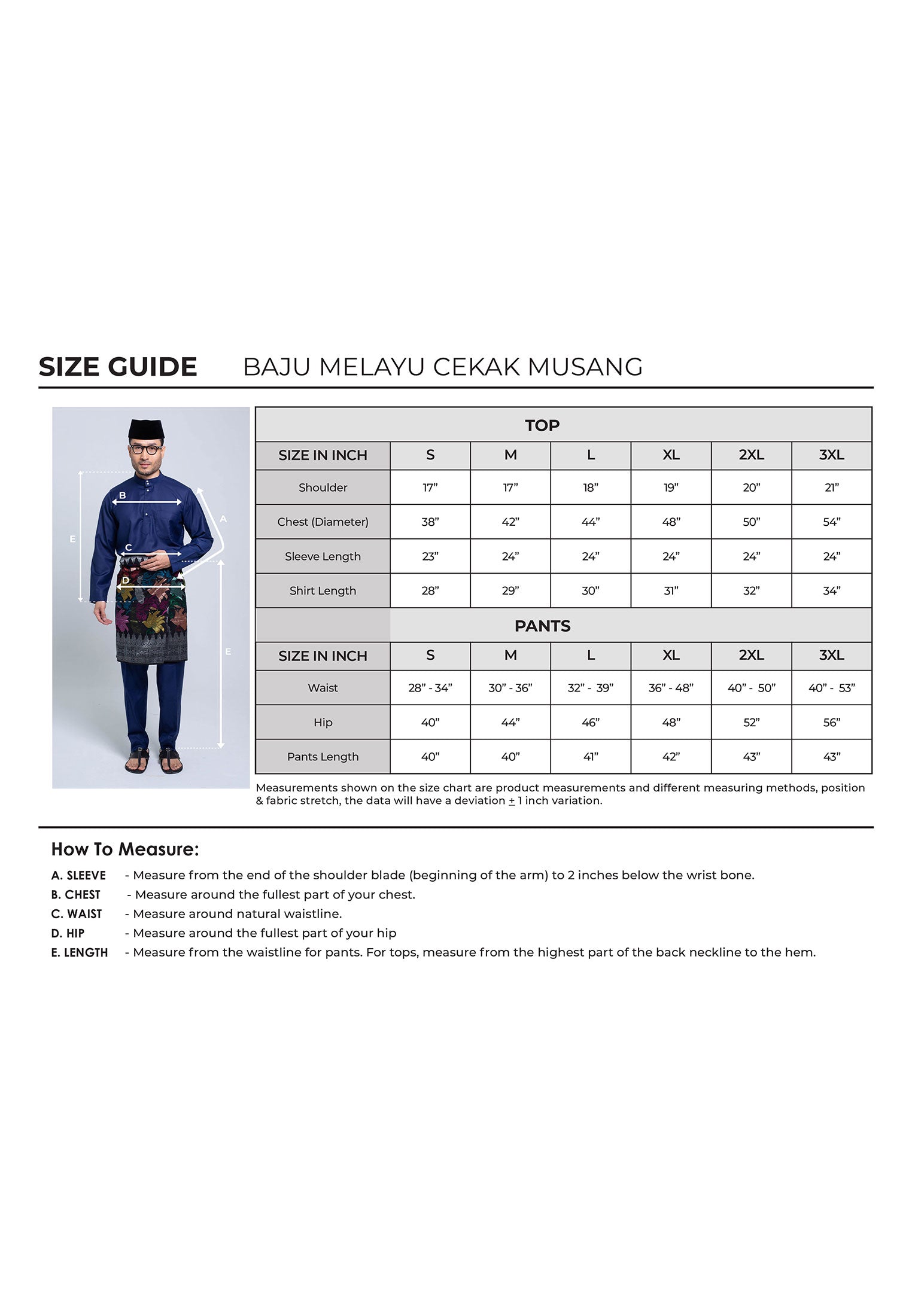 Baju Melayu Cekak Musang