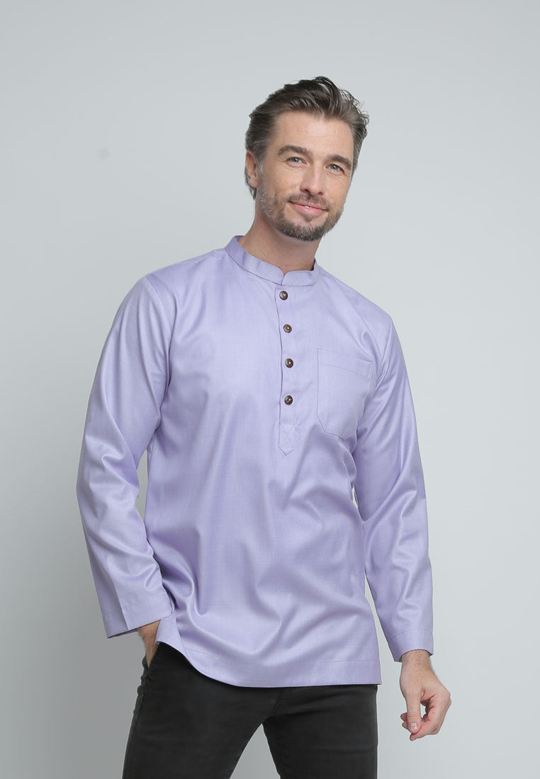 Kurta Lenon Mandarin Collar