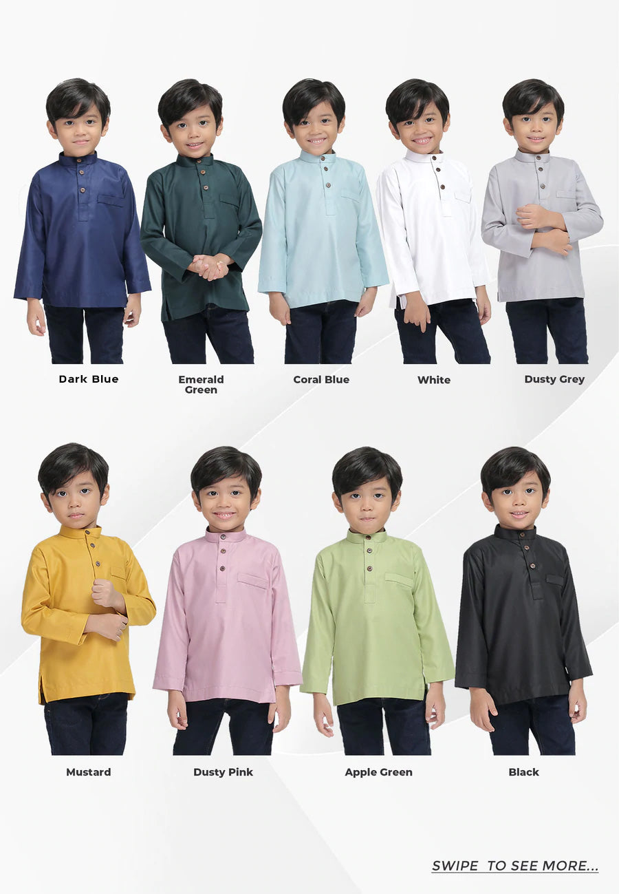 Kurta Raihan Kids Mandarin Collar