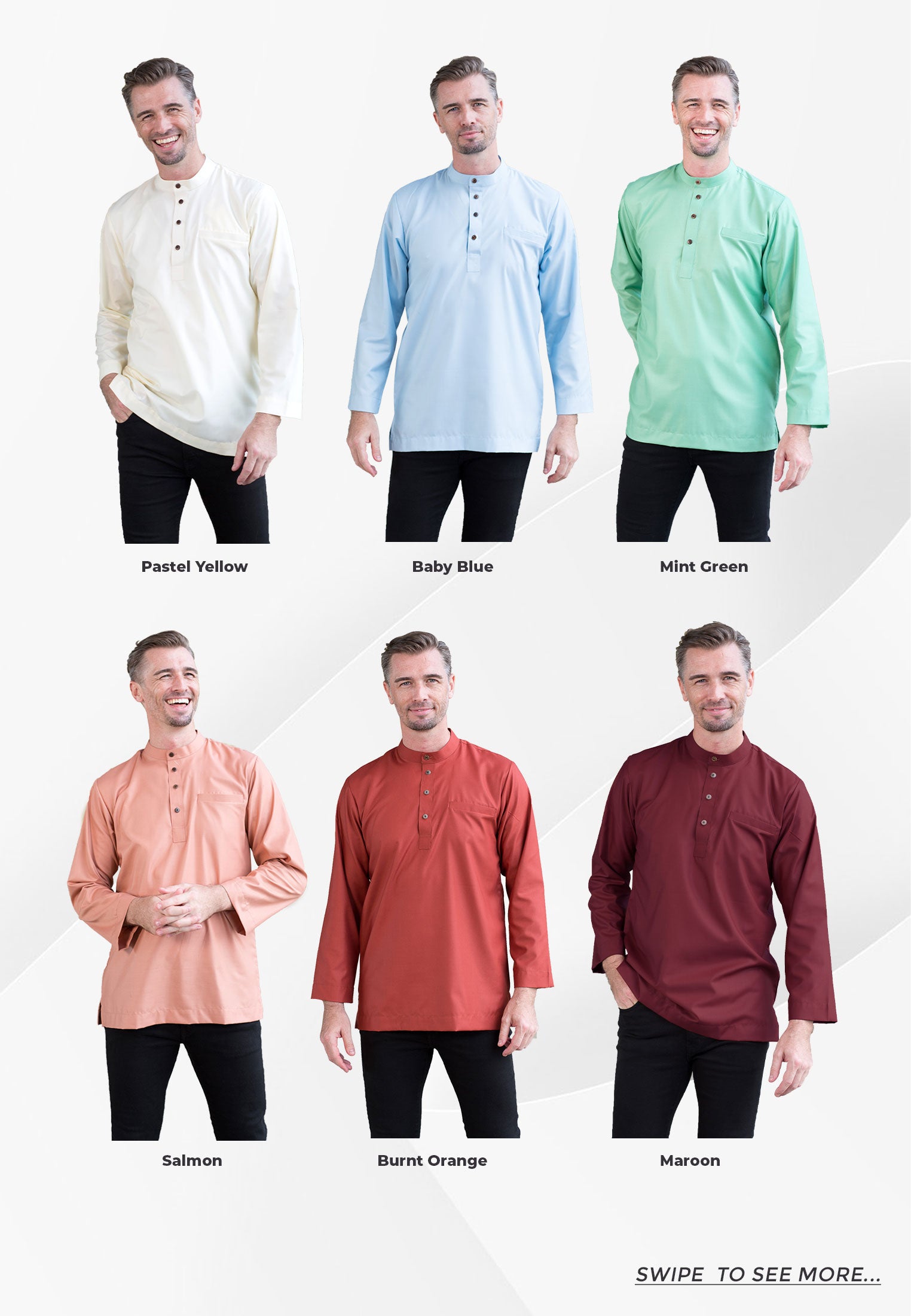 Kurta Raihan Mandarin Collar - VOL 2