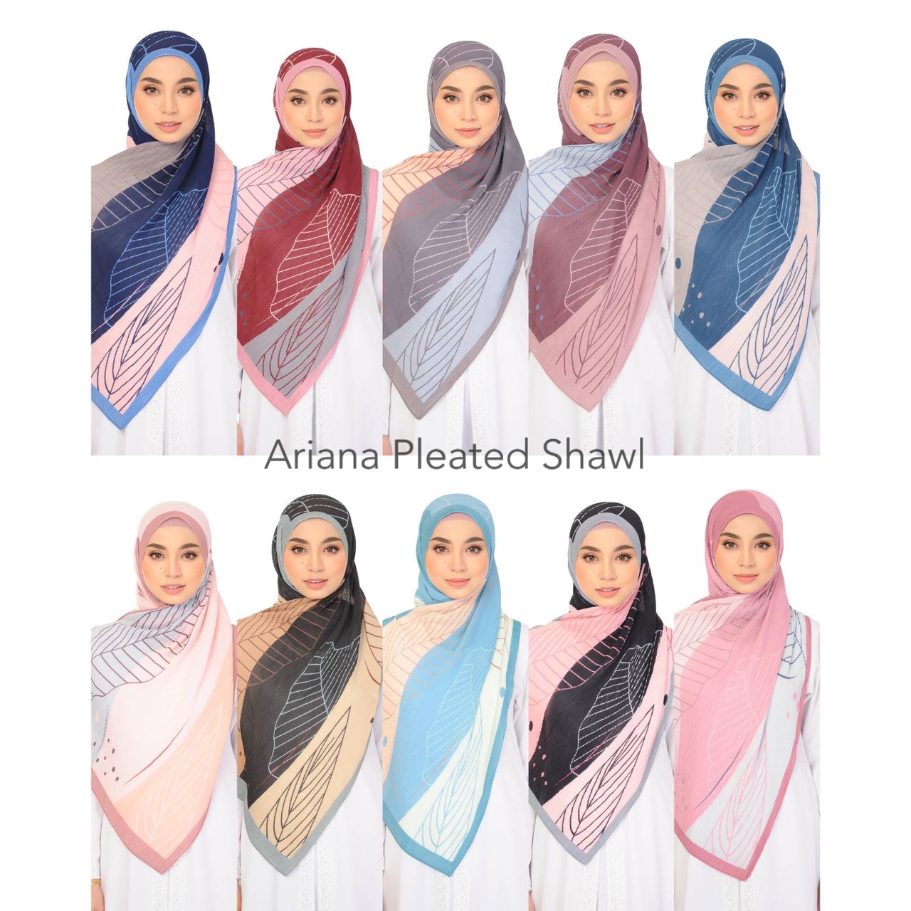 Ariana Pleated Shawl