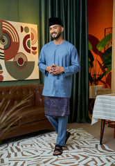 Baju Melayu Teluk Belanga Mark II - Cool Blue (Men)