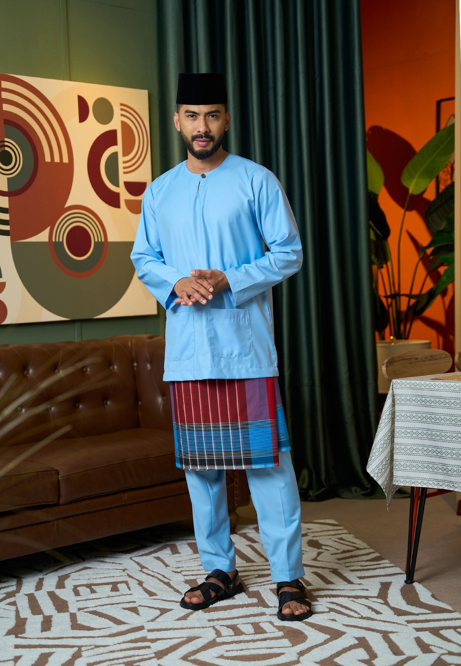 Baju Melayu Teluk Belanga Mark II - Baby Blue (Men)