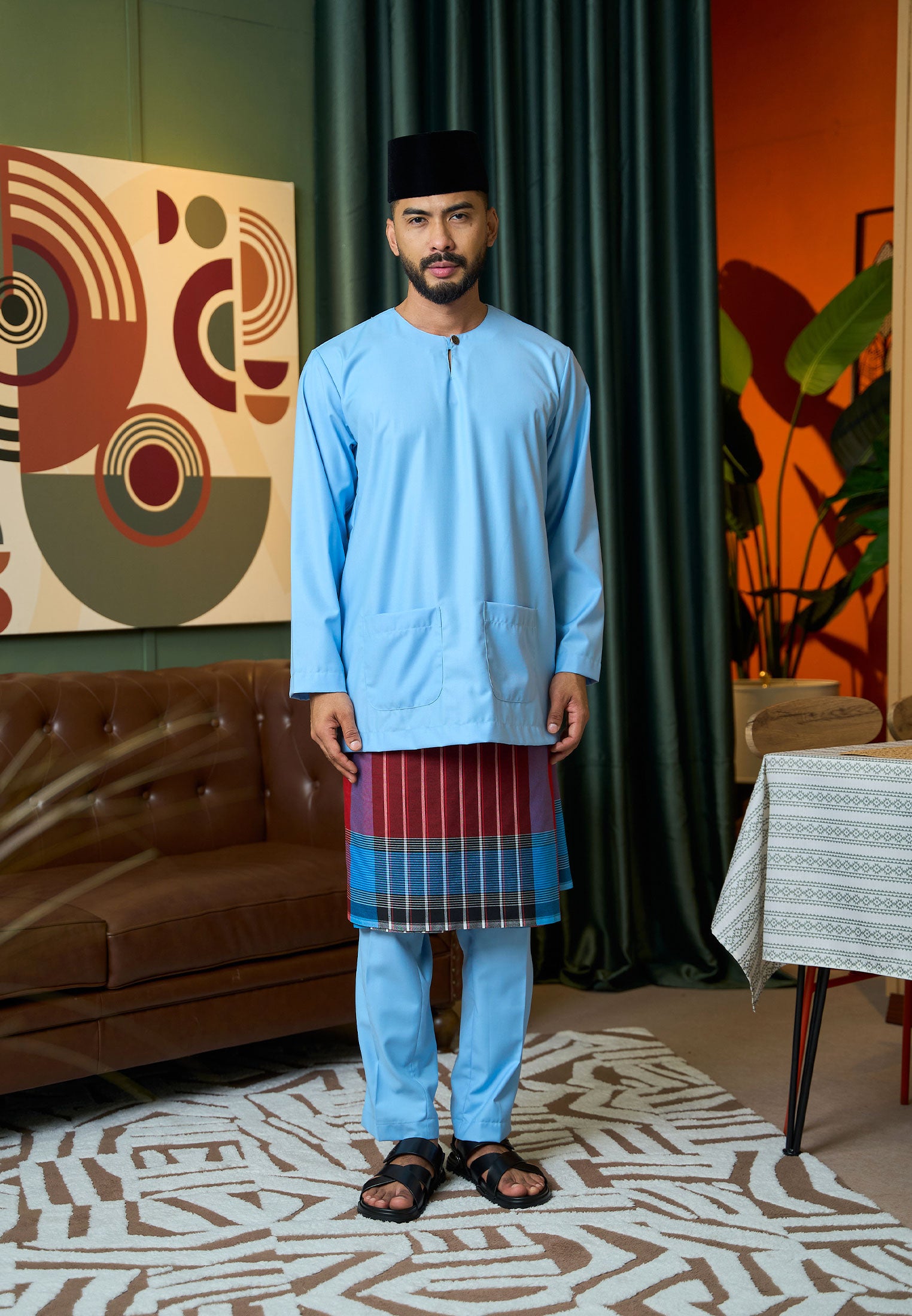 Baju Melayu Teluk Belanga Mark II - Baby Blue (Men)