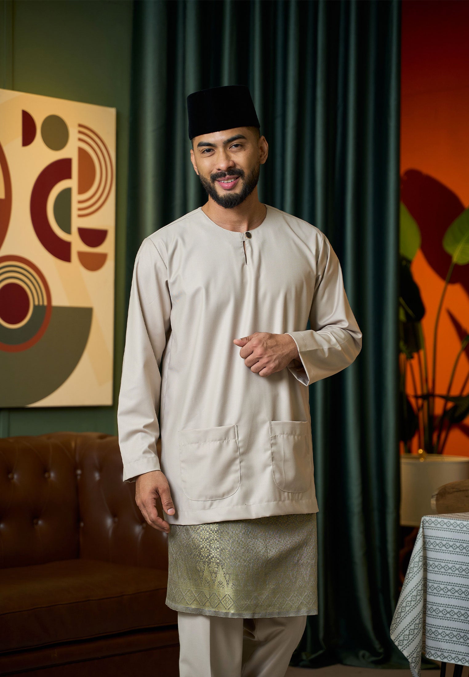 Baju Melayu Teluk Belanga Mark II - Nude Champagne (Men)