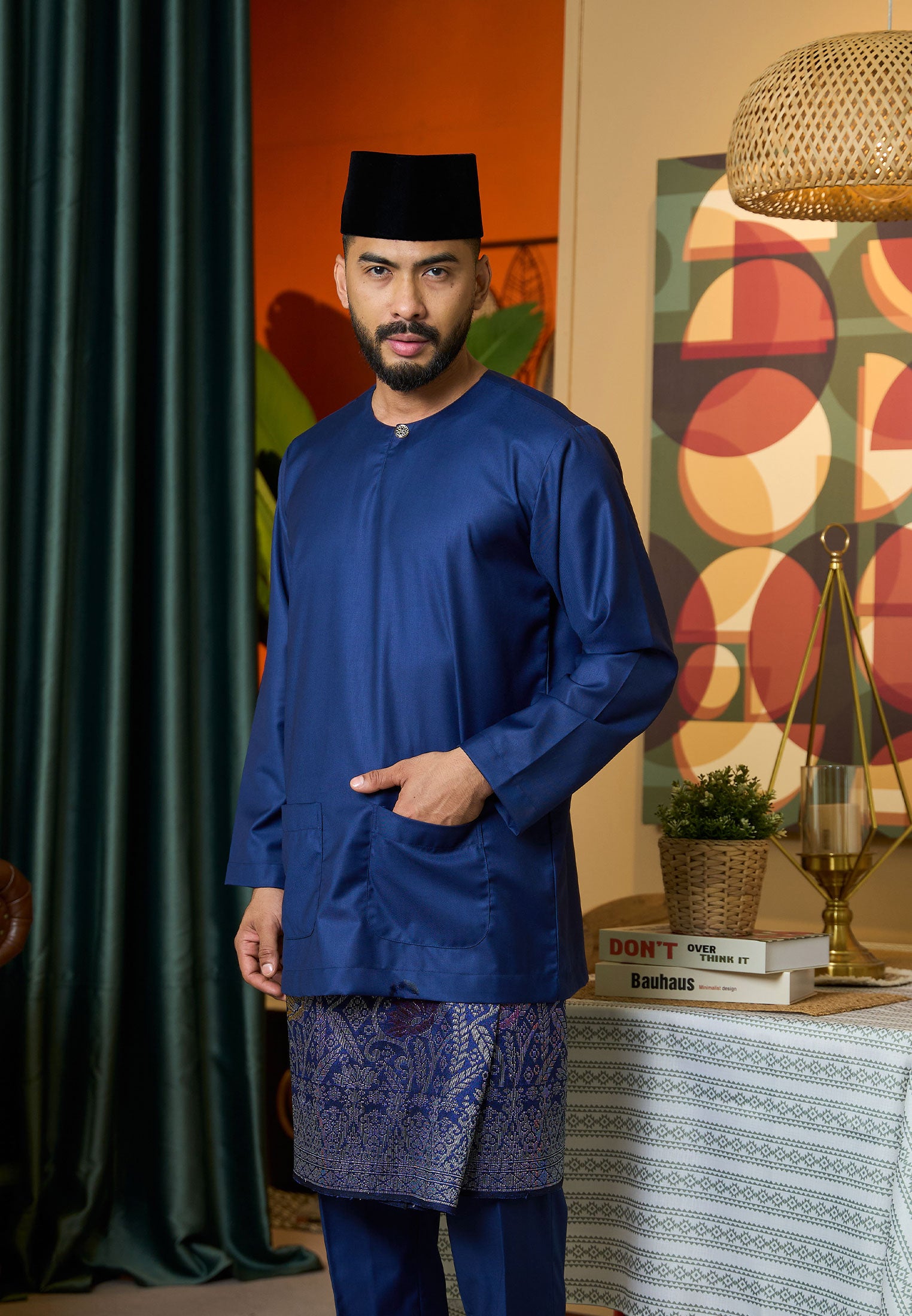 Baju Melayu Teluk Belanga Mark II - Dark Blue (Men)