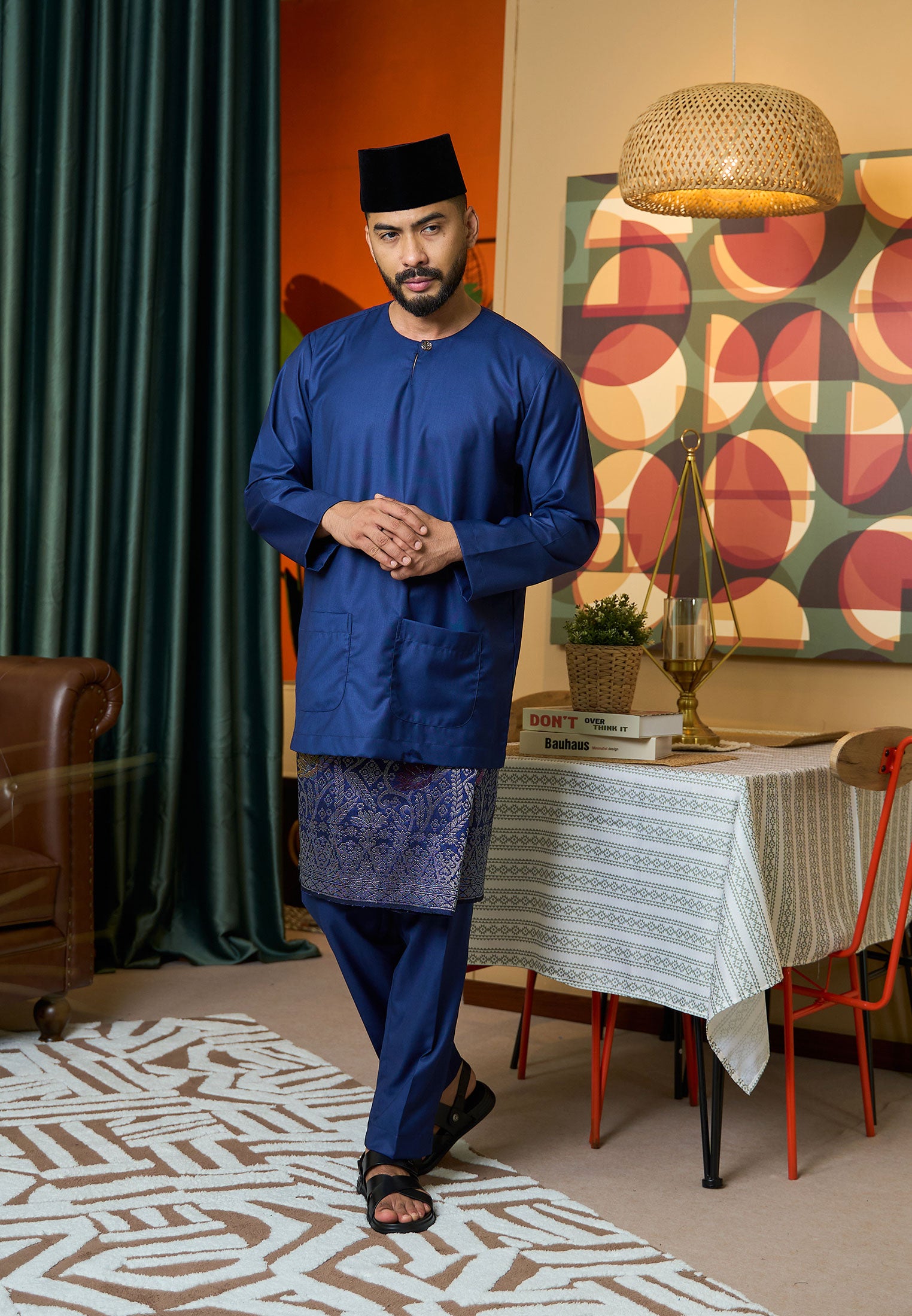 Baju Melayu Teluk Belanga Mark II - Dark Blue (Men)