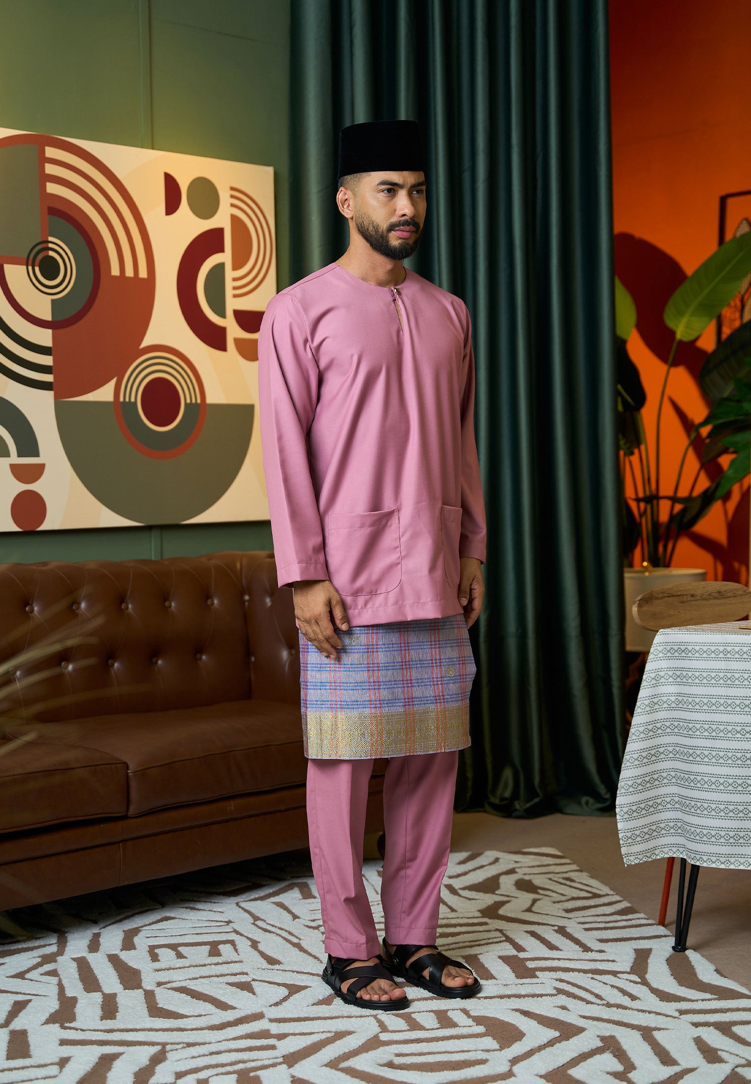 Baju Melayu Teluk Belanga Mark II - Dusty Pink (Men)