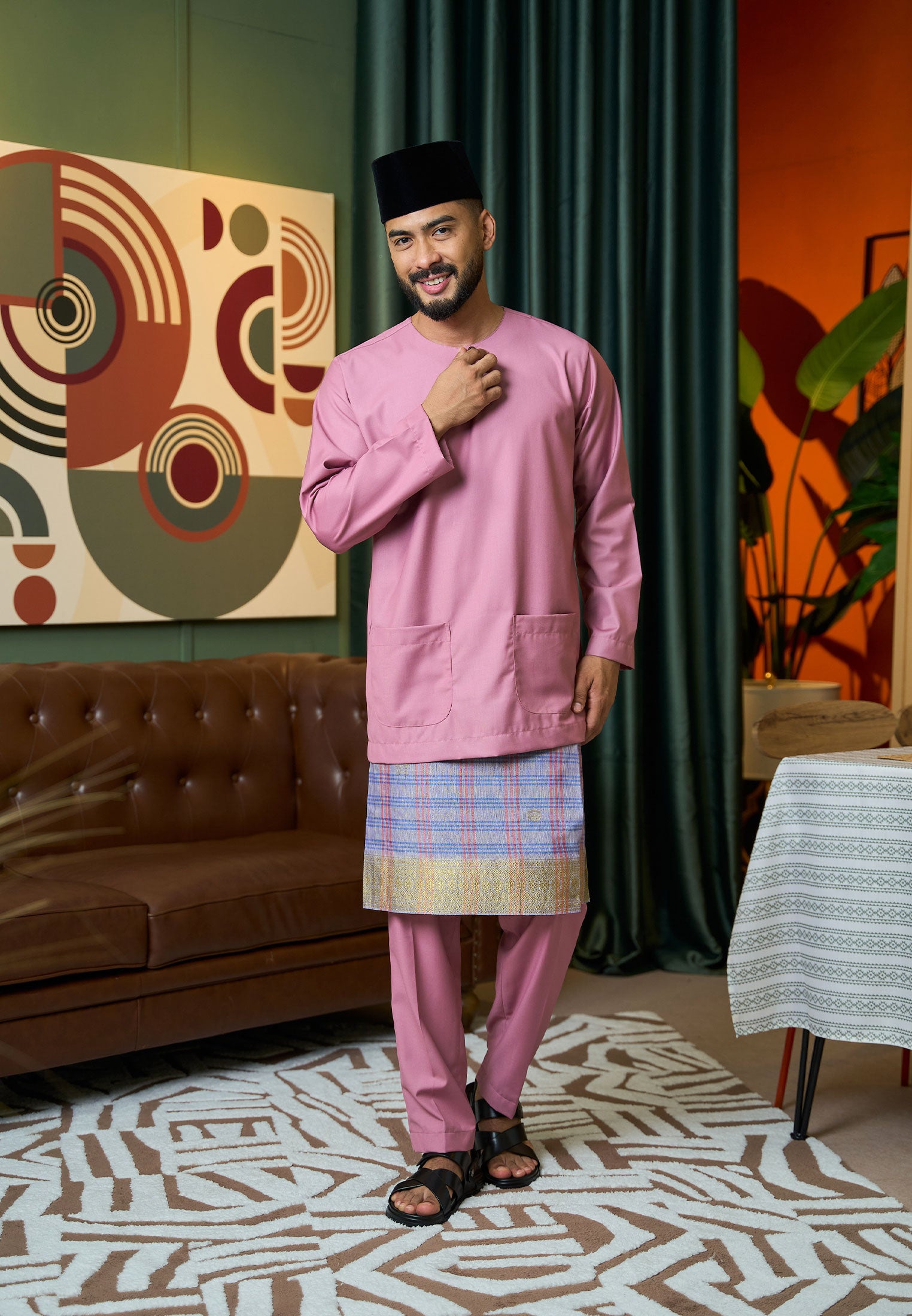 Baju Melayu Teluk Belanga Mark II - Dusty Pink (Men)