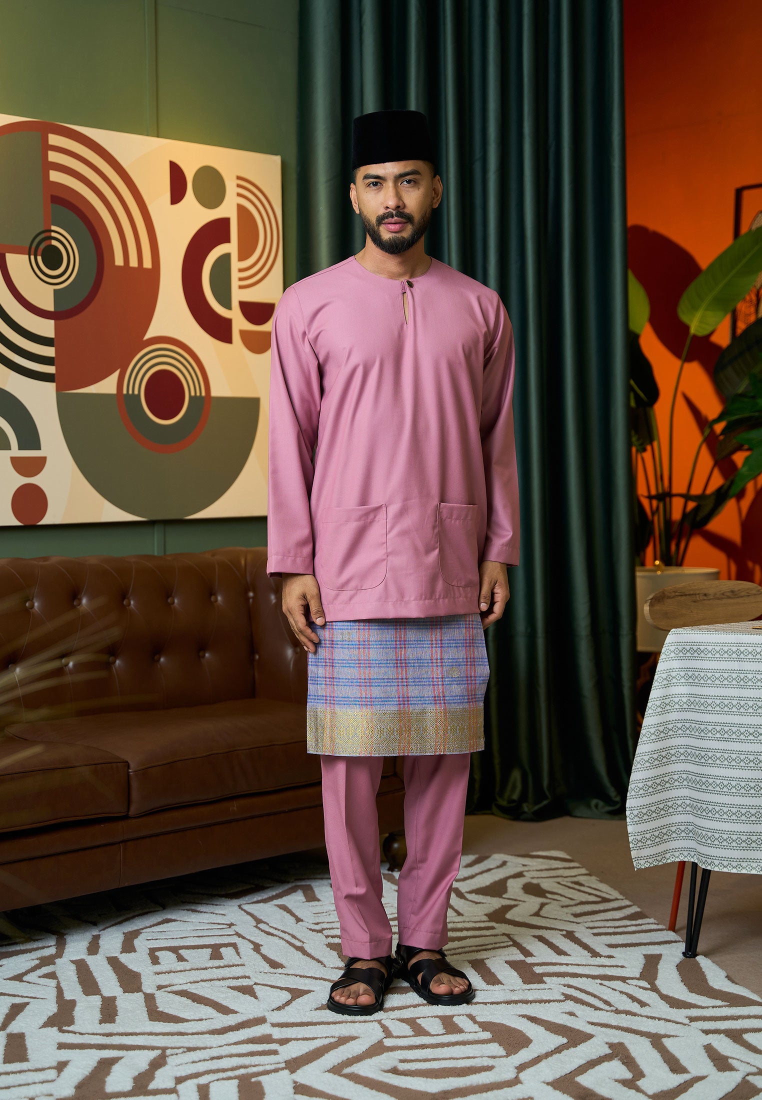 Baju Melayu Teluk Belanga Mark II - Dusty Pink (Men)