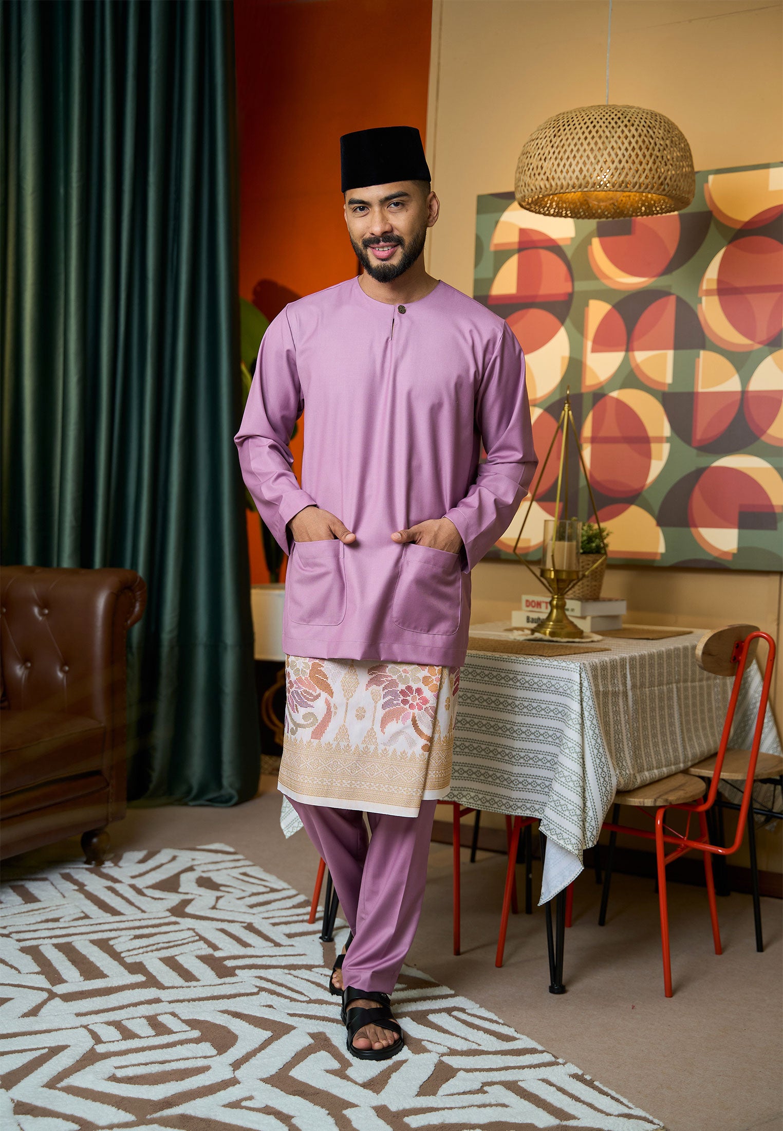 Baju Melayu Teluk Belanga Mark II - Dusty Purple (Men)