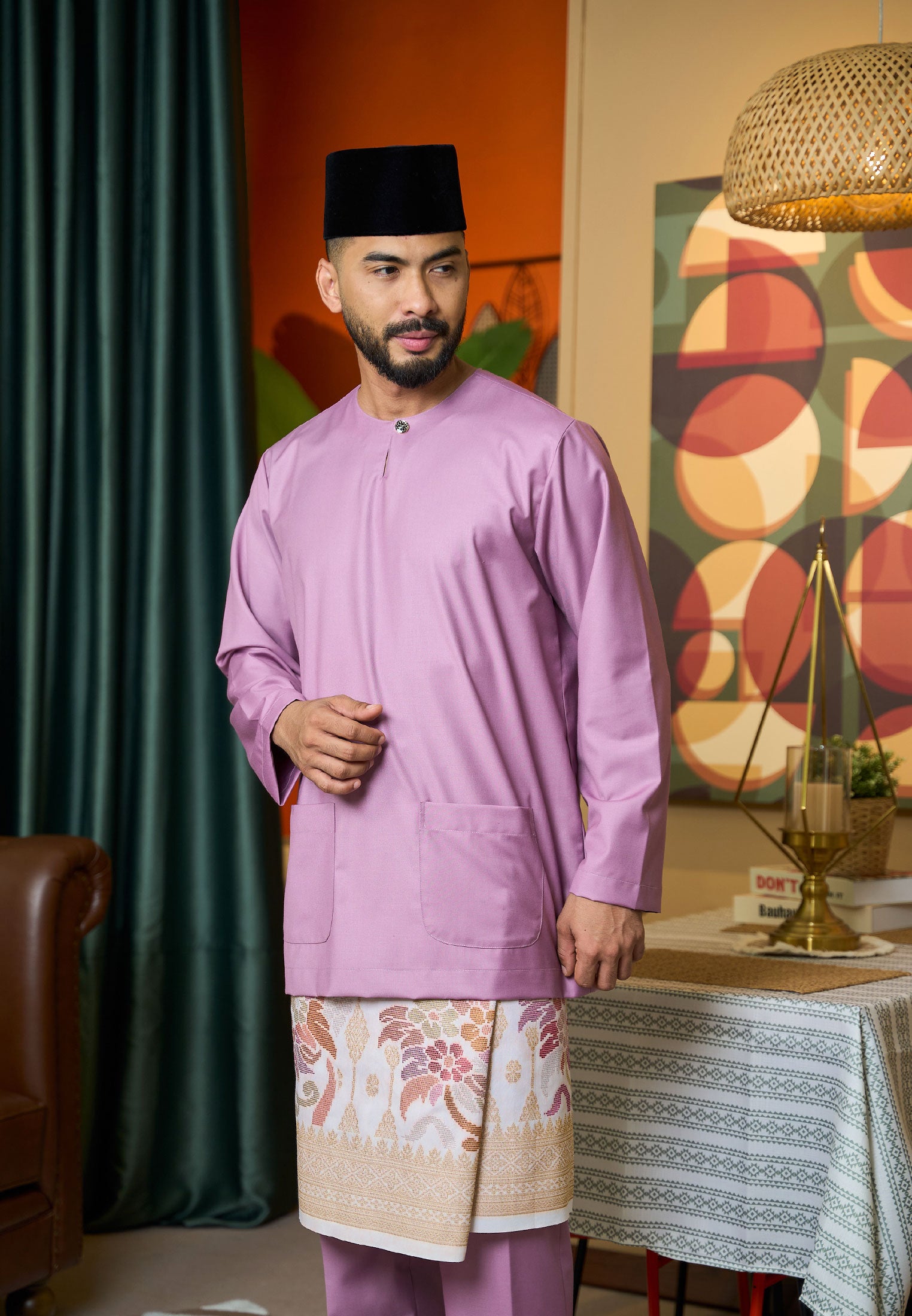 Baju Melayu Teluk Belanga Mark II - Dusty Purple (Men)