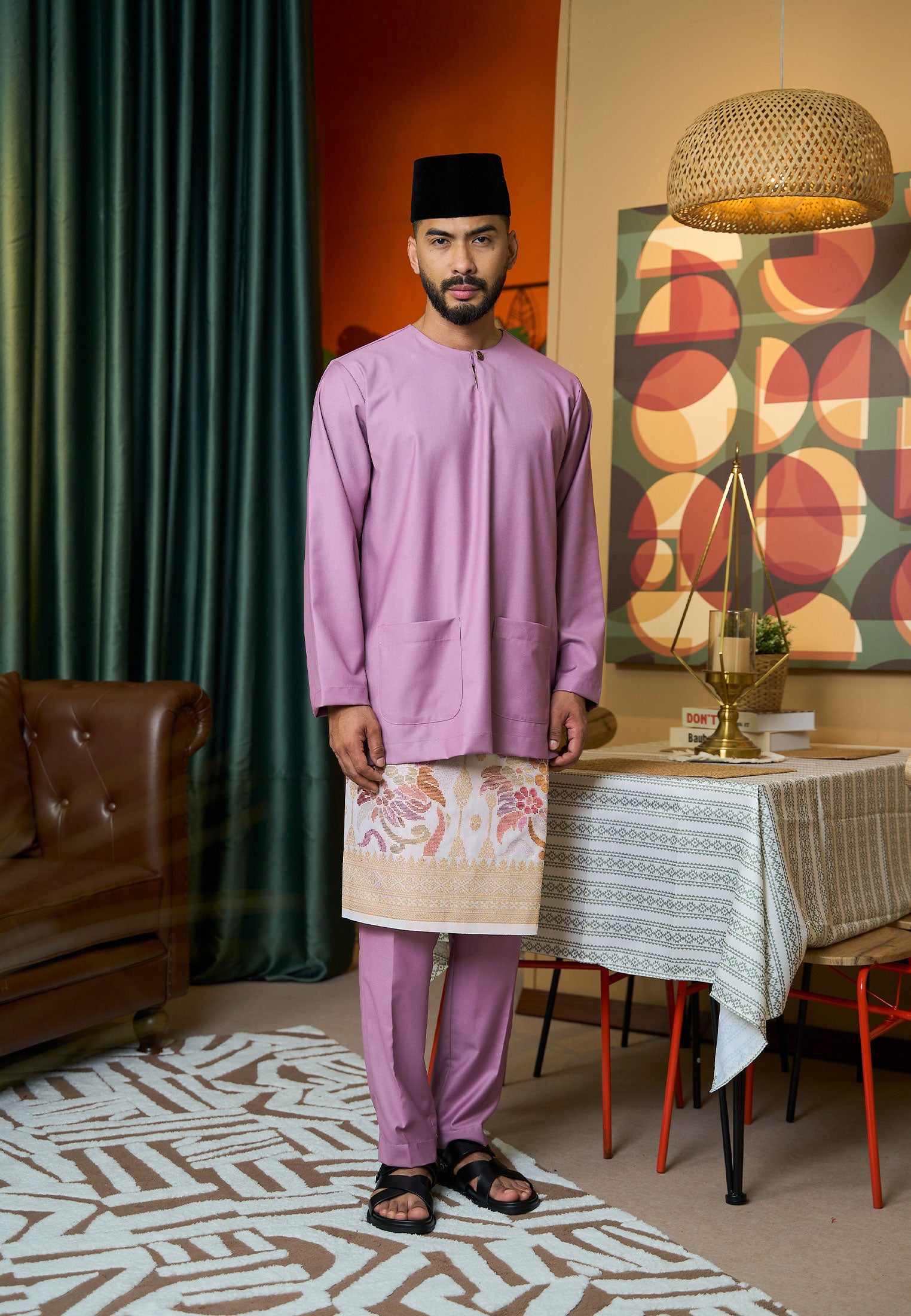 Baju Melayu Teluk Belanga Mark II - Dusty Purple (Men)