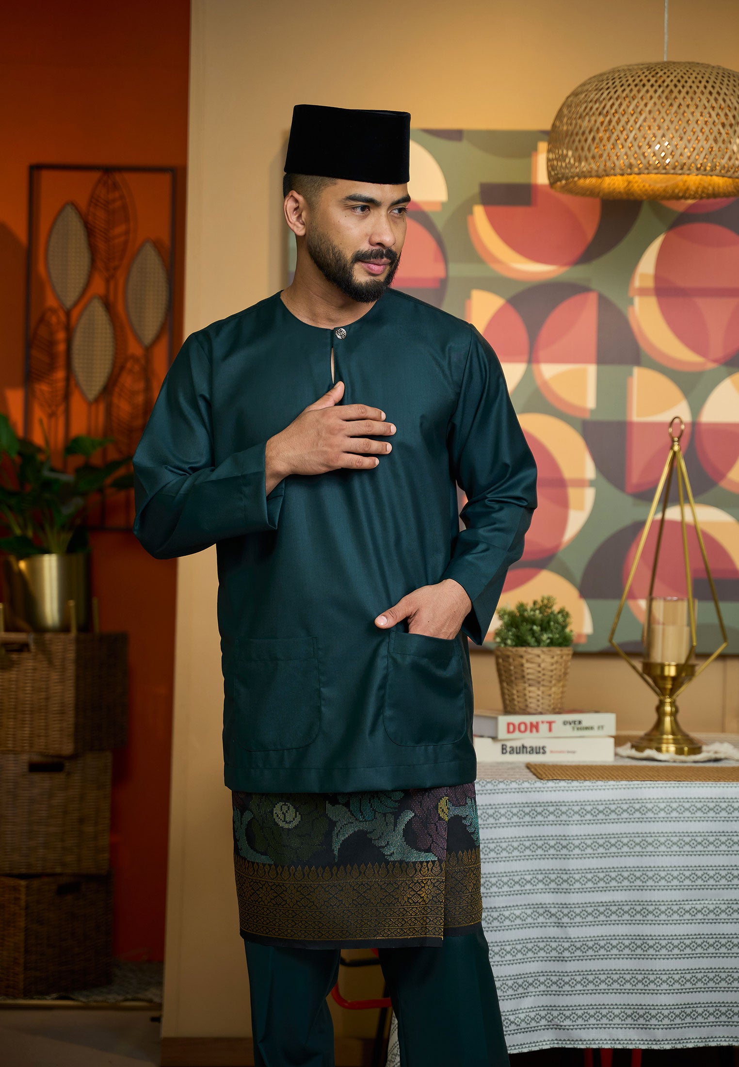 Baju Melayu Teluk Belanga Mark II - Emerald Green (Men)