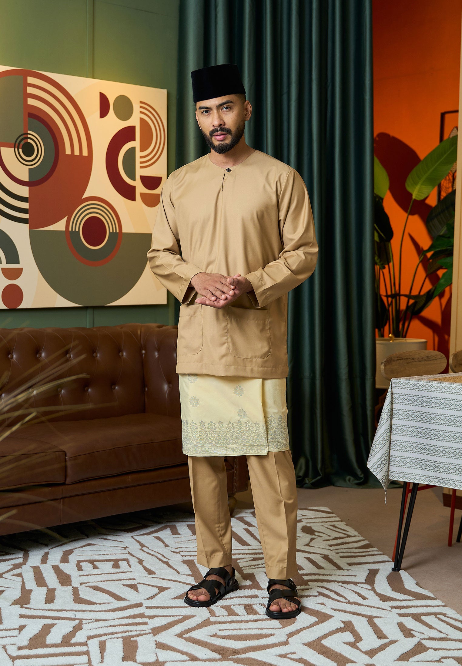 Baju Melayu Teluk Belanga Mark II - Khaki (Men)