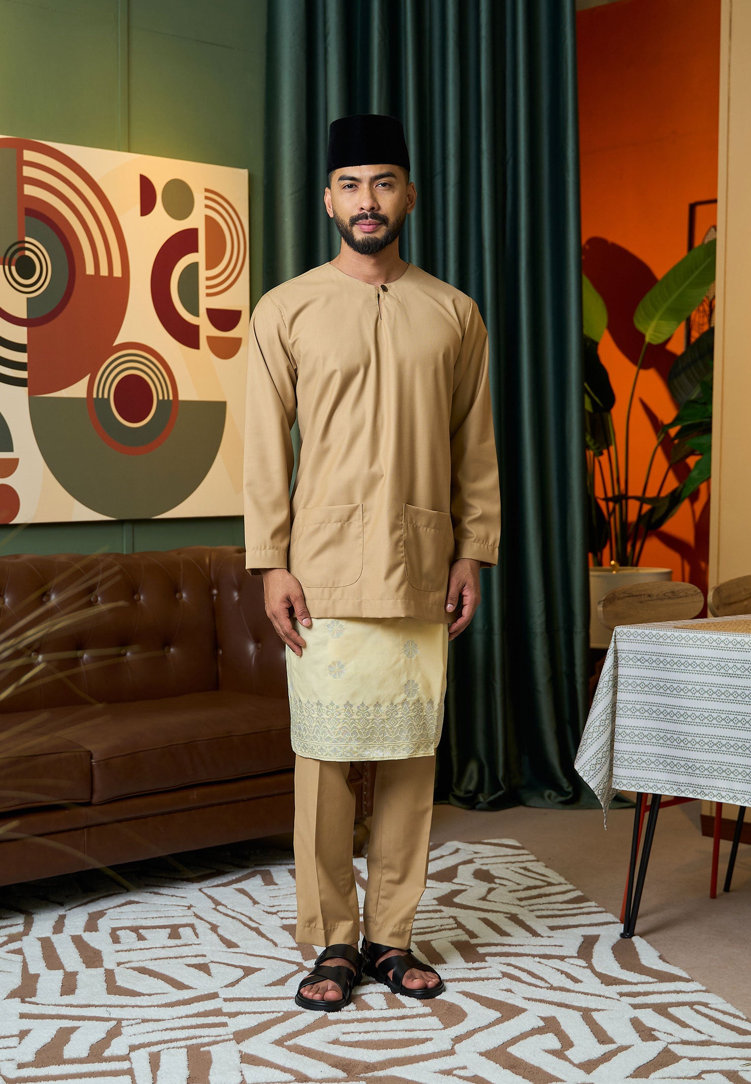 Baju Melayu Teluk Belanga Mark II - Khaki (Men)