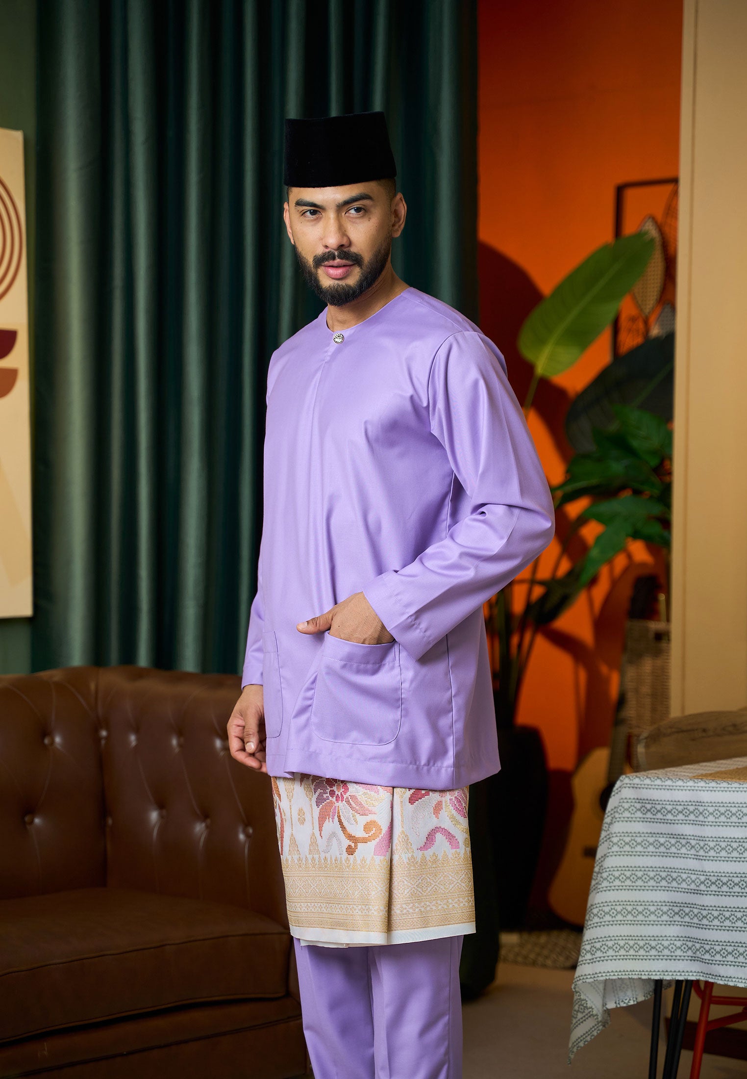 Baju Melayu Teluk Belanga Mark II - Lavender (Men)