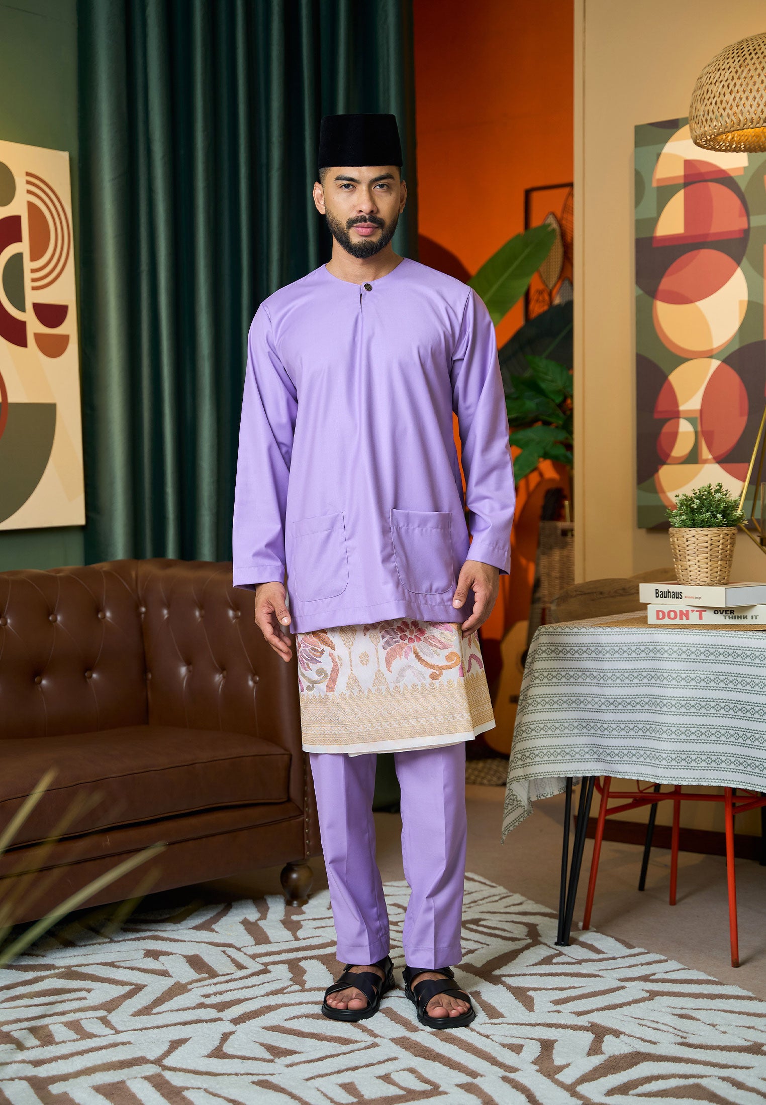 Baju Melayu Teluk Belanga Mark II - Lavender (Men)