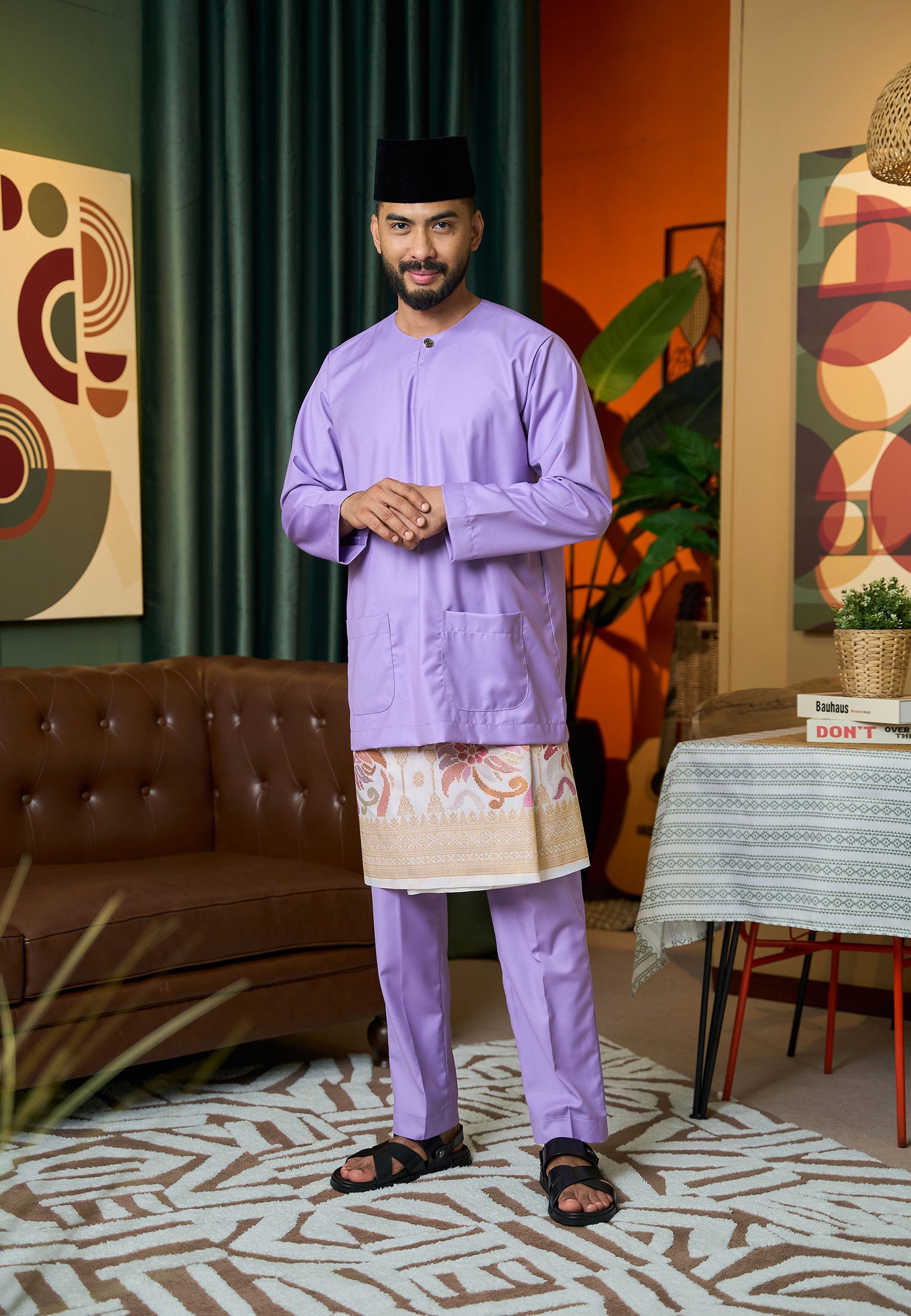 Baju Melayu Teluk Belanga Mark II - Lavender (Men)