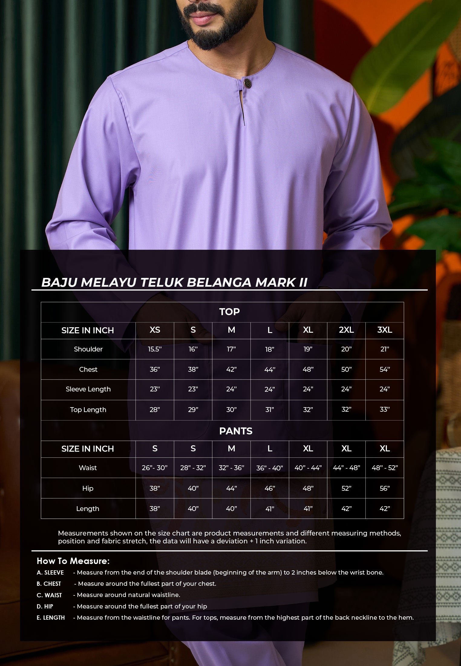 Baju Melayu Teluk Belanga Mark II - White (Men)