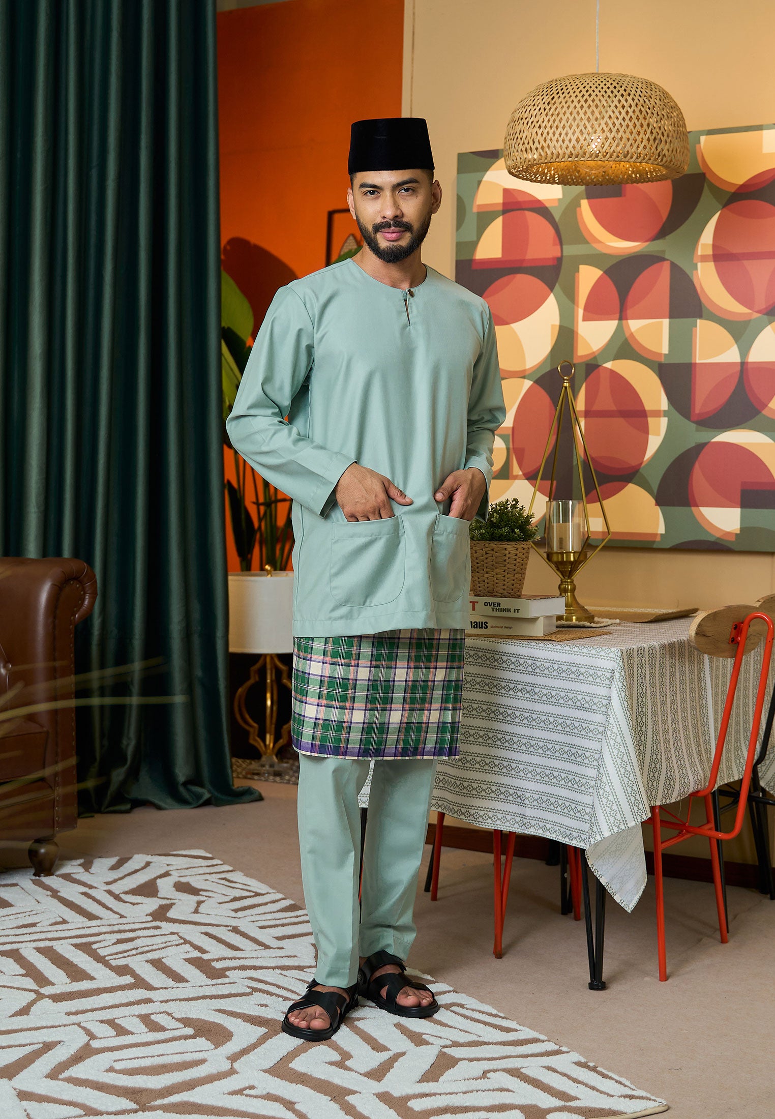 Baju Melayu Teluk Belanga Mark II - Mint Green (Men)