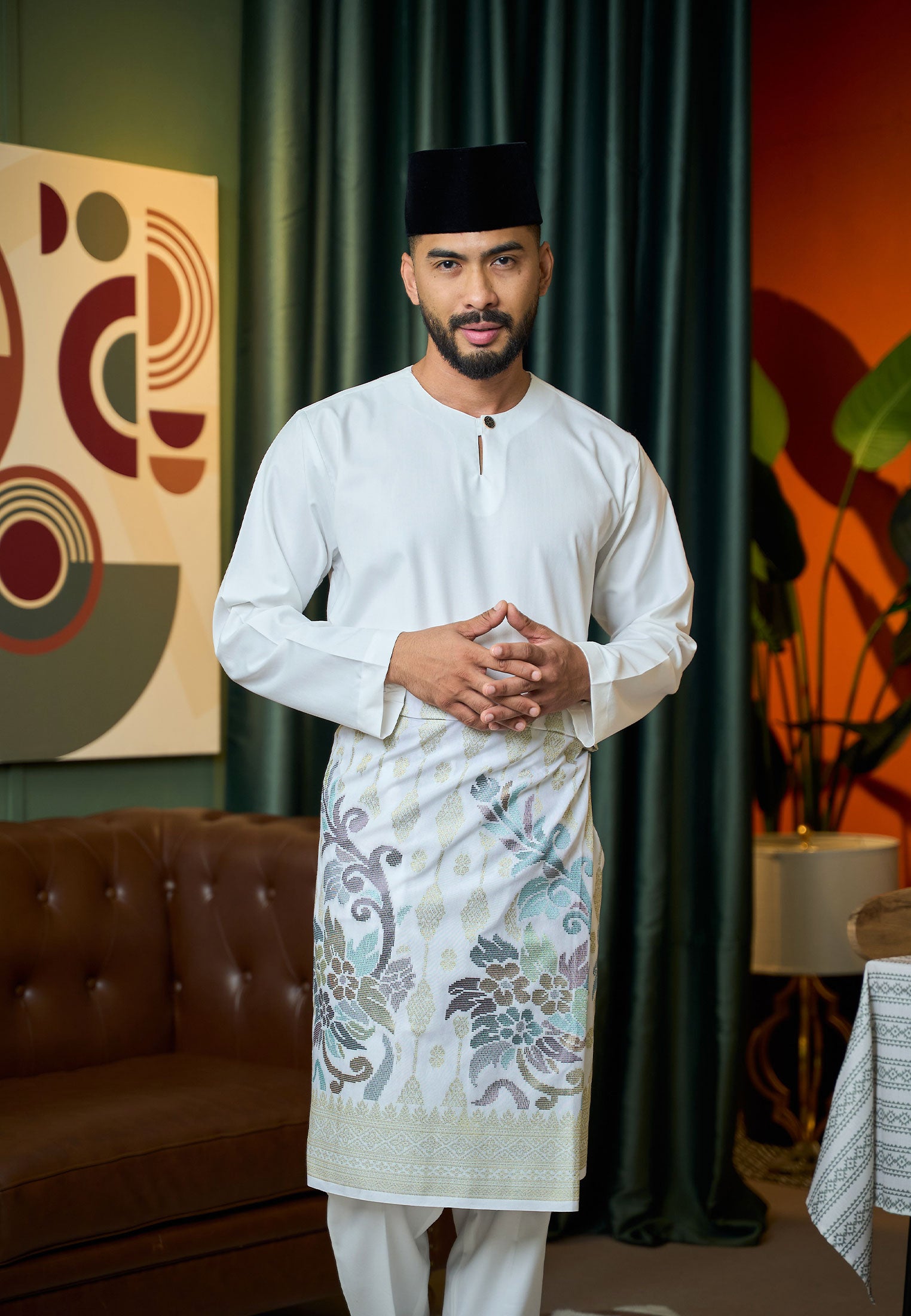 Baju Melayu Teluk Belanga Mark II - White (Men)