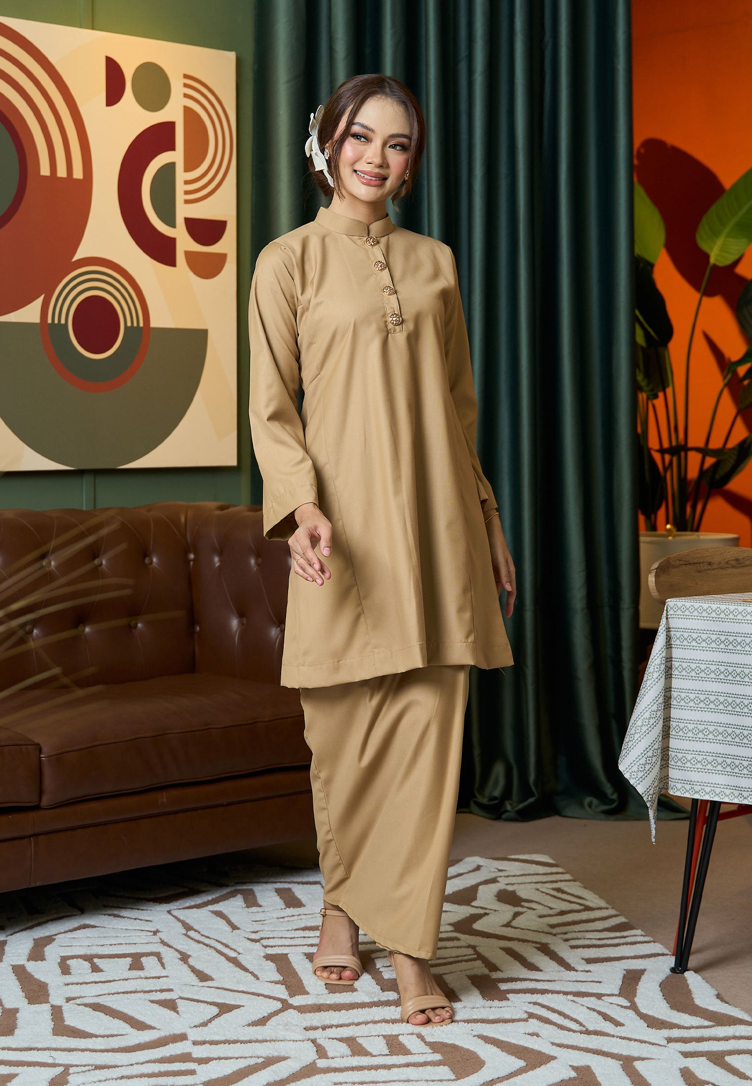 Suri Kurung Klasik V2 Khaki