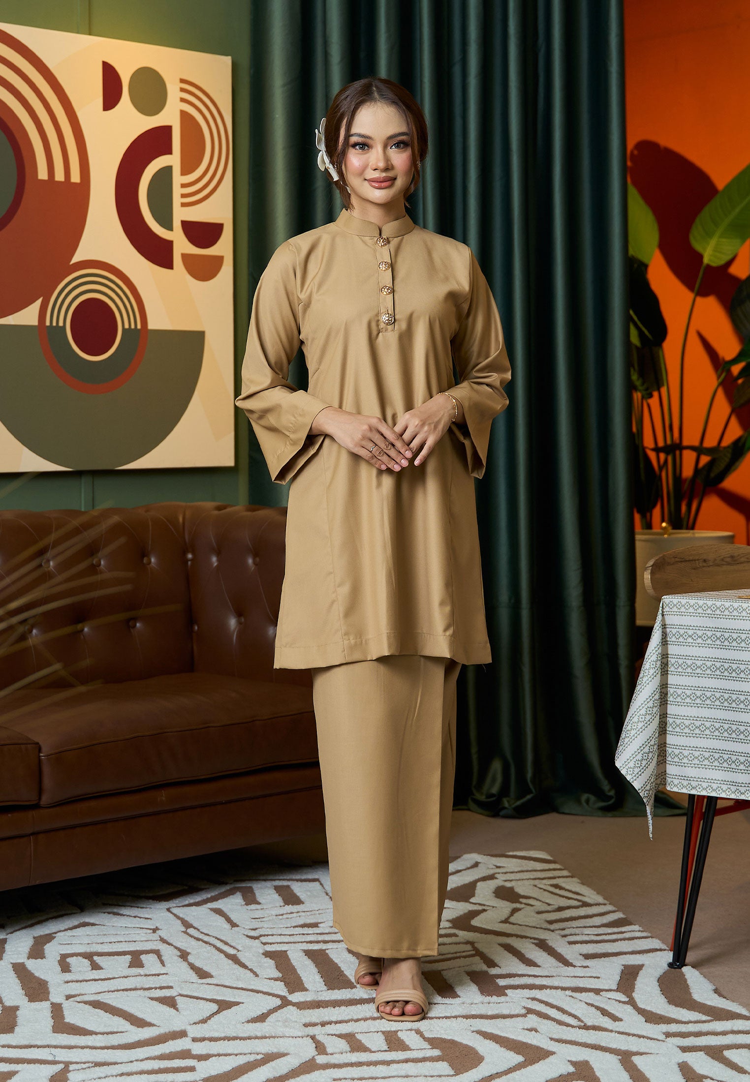 Suri Kurung Klasik V2 Khaki