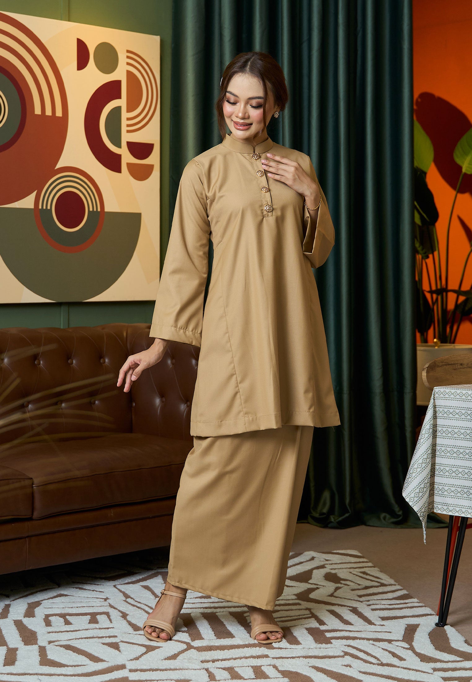 Suri Kurung Klasik V2 Khaki