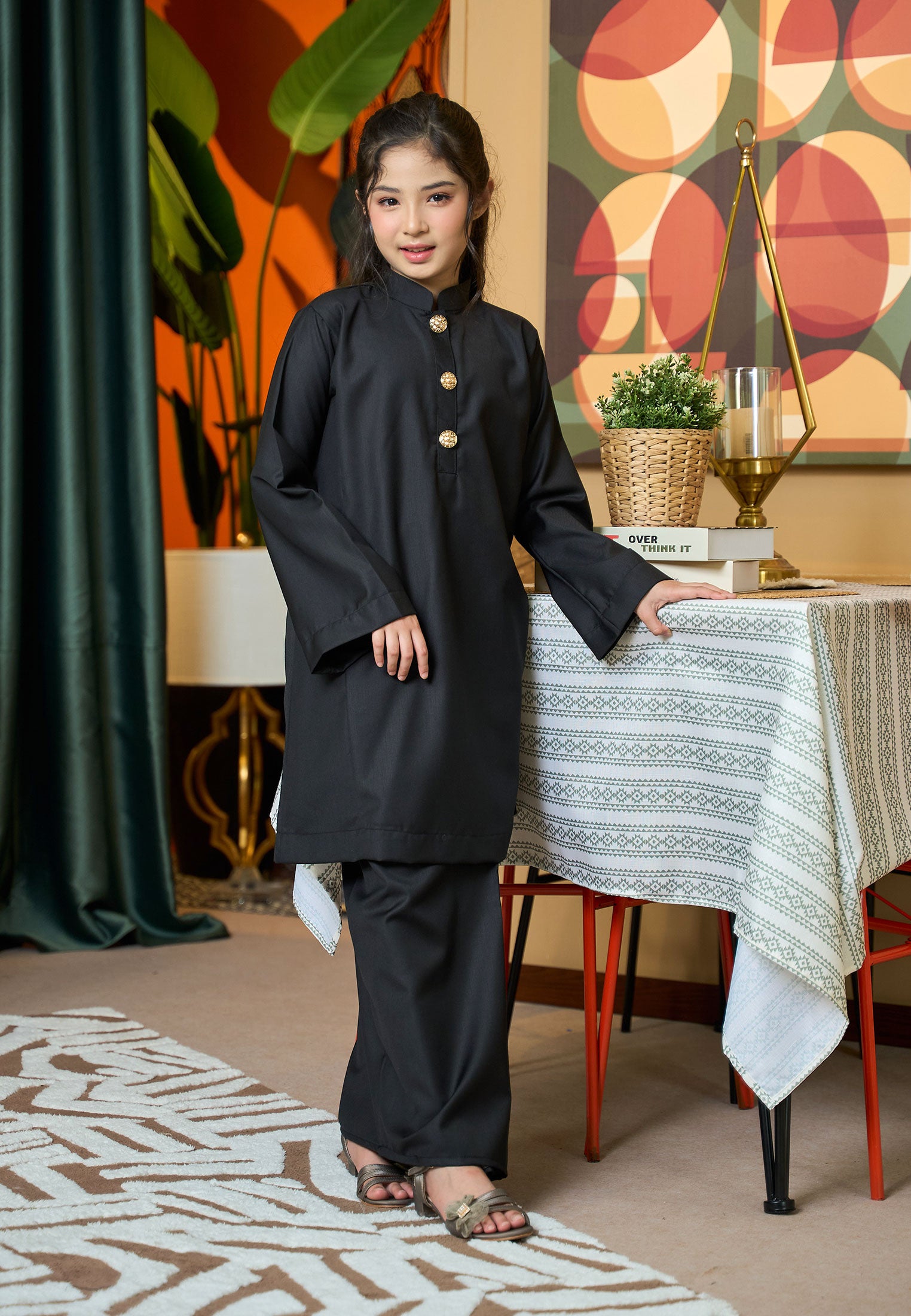 Suri Kurung Klasik Kids Black