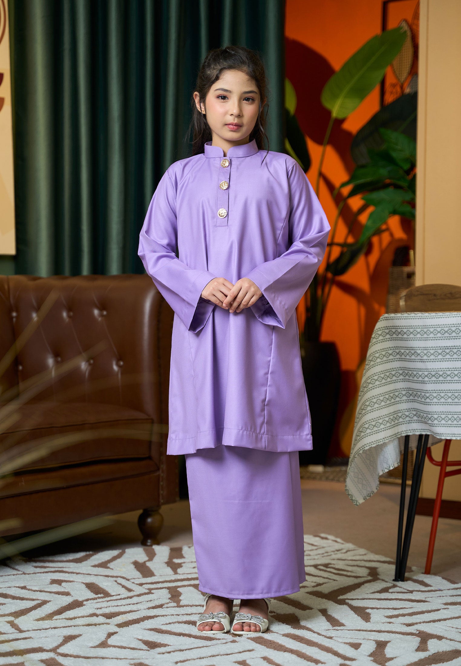 Suri Kurung Klasik Kids Lavender