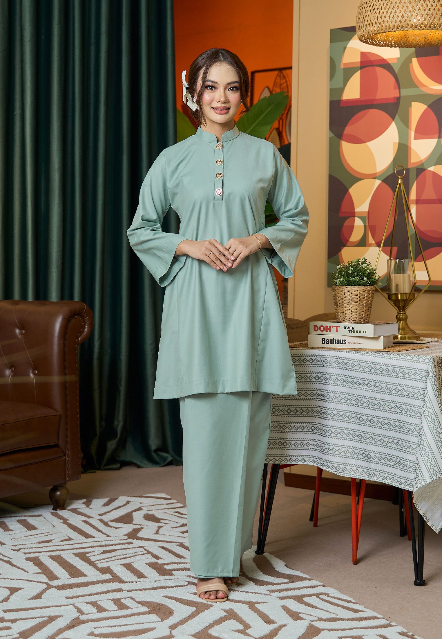 Suri Kurung Klasik V2 Mint Green