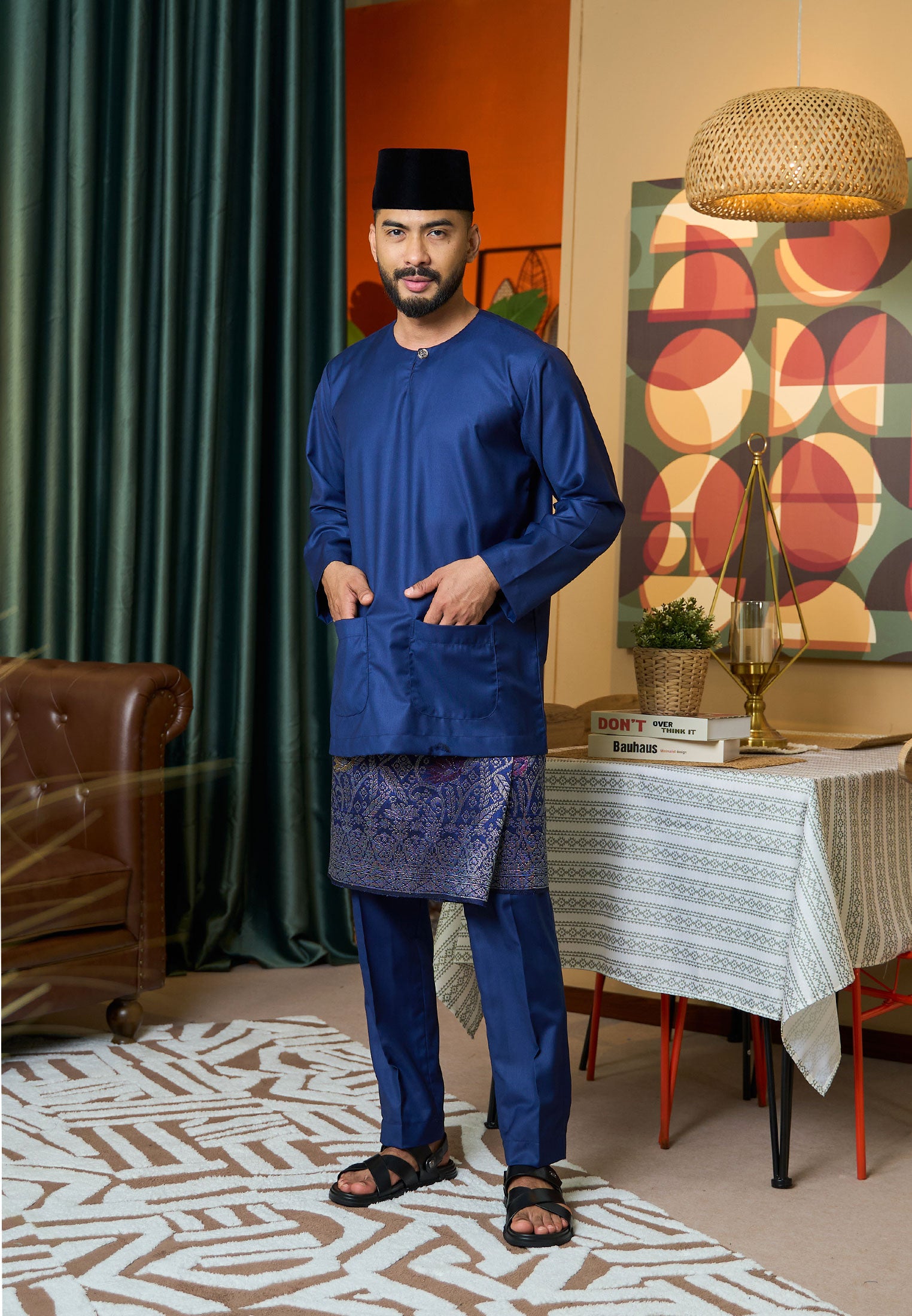 Baju Melayu Teluk Belanga Mark II - Dark Blue (Men)