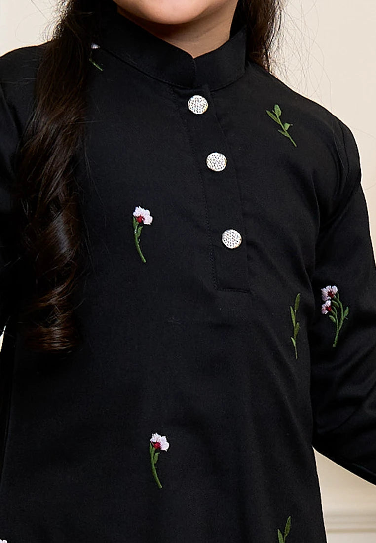 Anggun Kurung Klasik - Black (Kids)