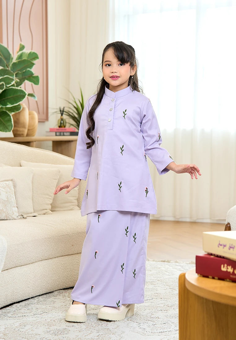 Anggun Kurung Klasik - Lilac (Kids)