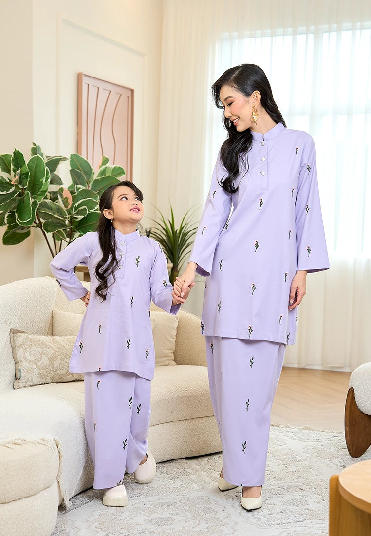 Anggun Kurung Klasik - Lilac (Kids)