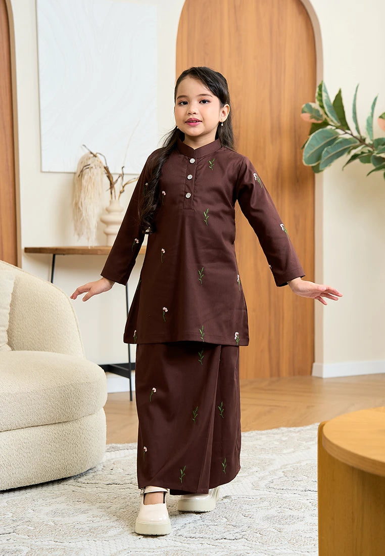 Anggun Kurung Klasik - Rich Brown (Kids)