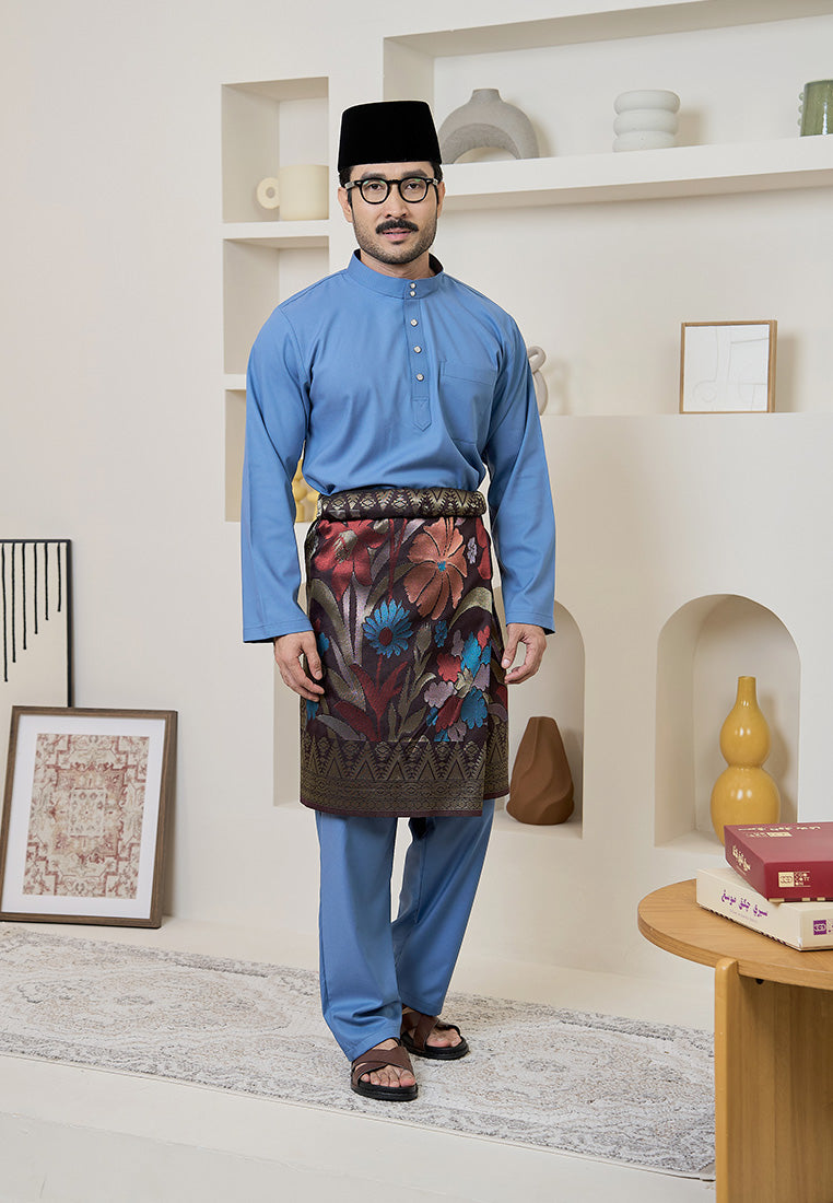 Baju Melayu Cekak Musang Mark III - Ash Blue