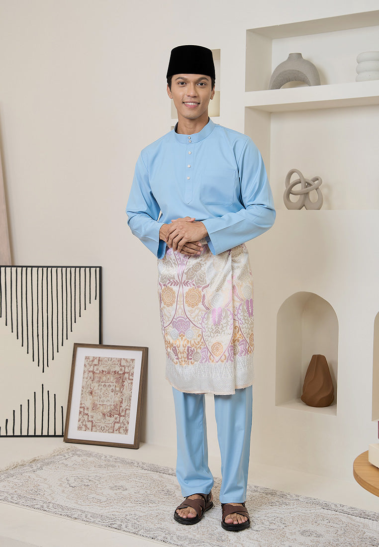 Baju Melayu Cekak Musang Mark III - Baby Blue