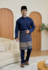 Baju Melayu Cekak Musang Mark III - Dark Blue