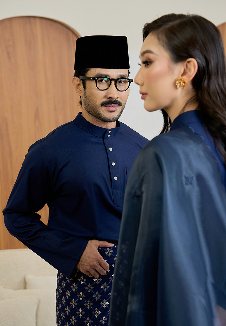 Baju Melayu Cekak Musang Mark III - Dark Blue