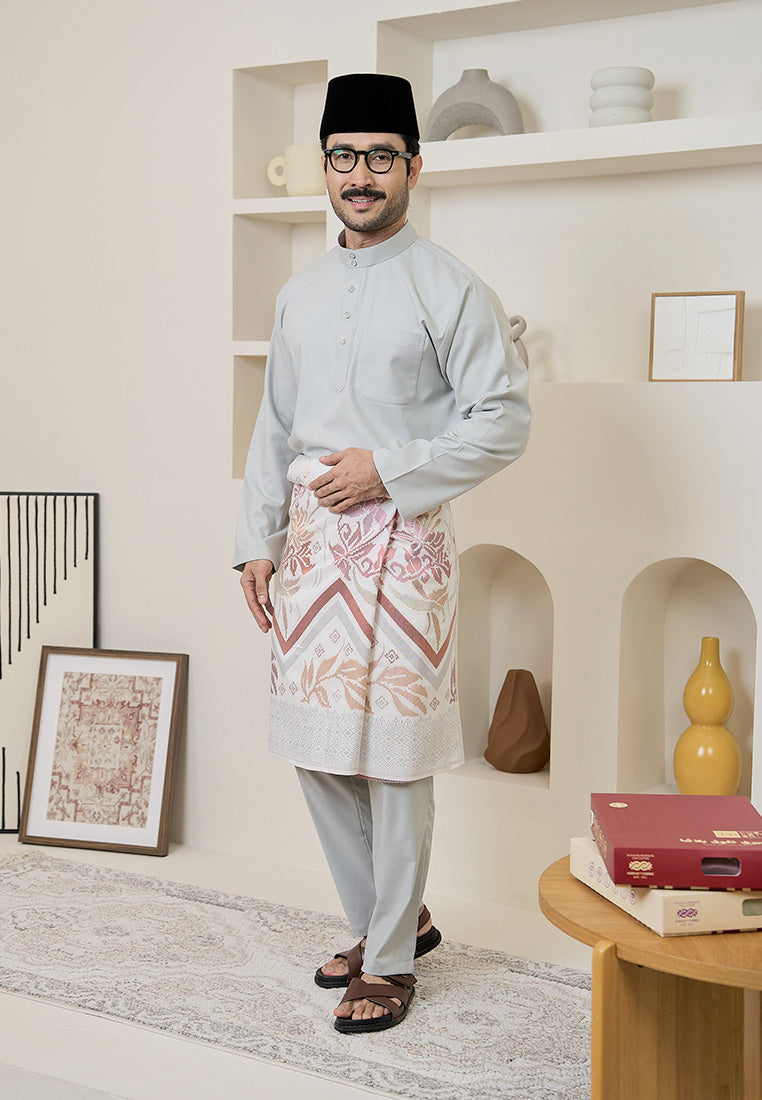Baju Melayu Cekak Musang Mark III - Dusty Grey