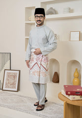 Baju Melayu Cekak Musang Mark III - Dusty Grey